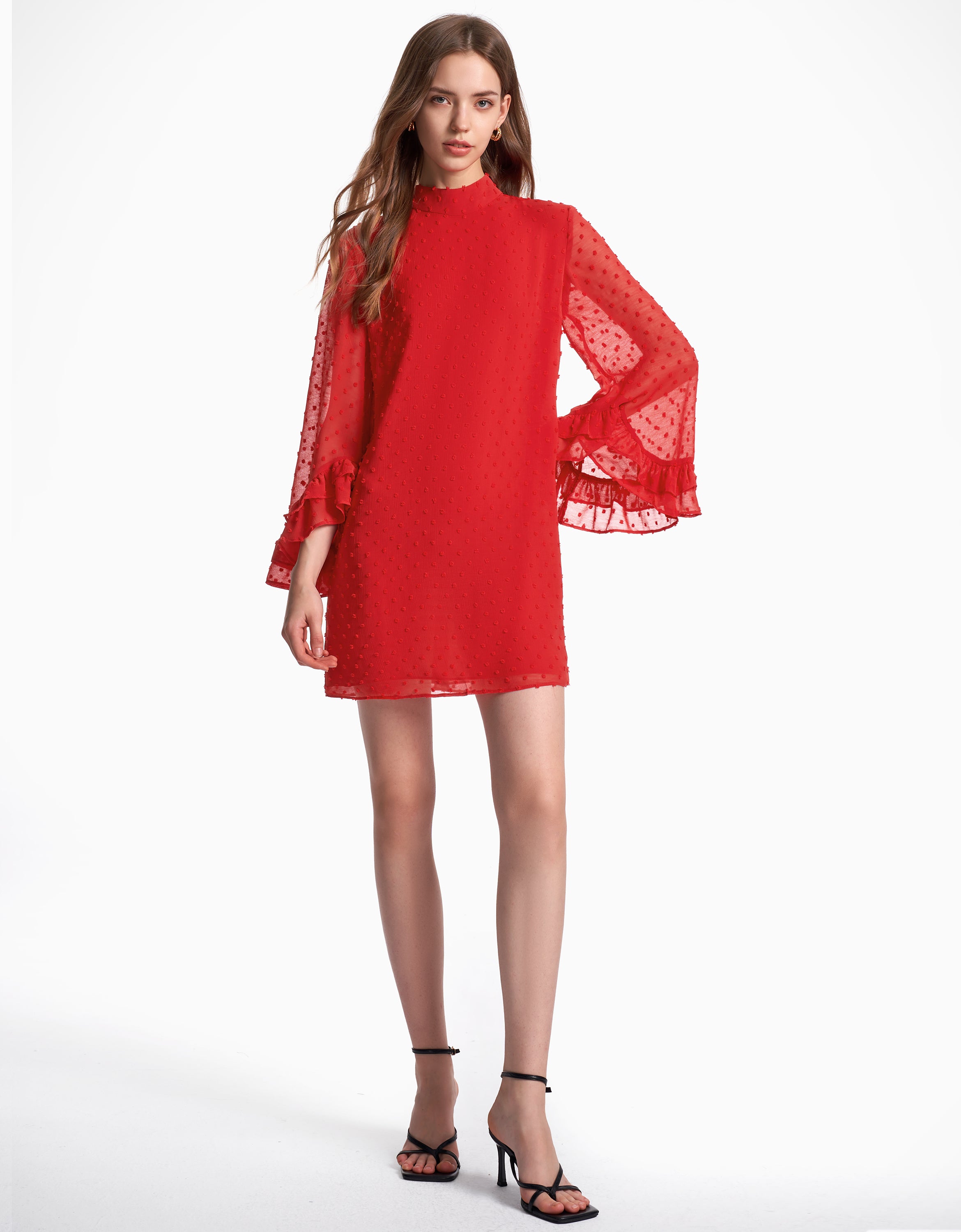 Layered Ruffle Cuff Dress Malaysia