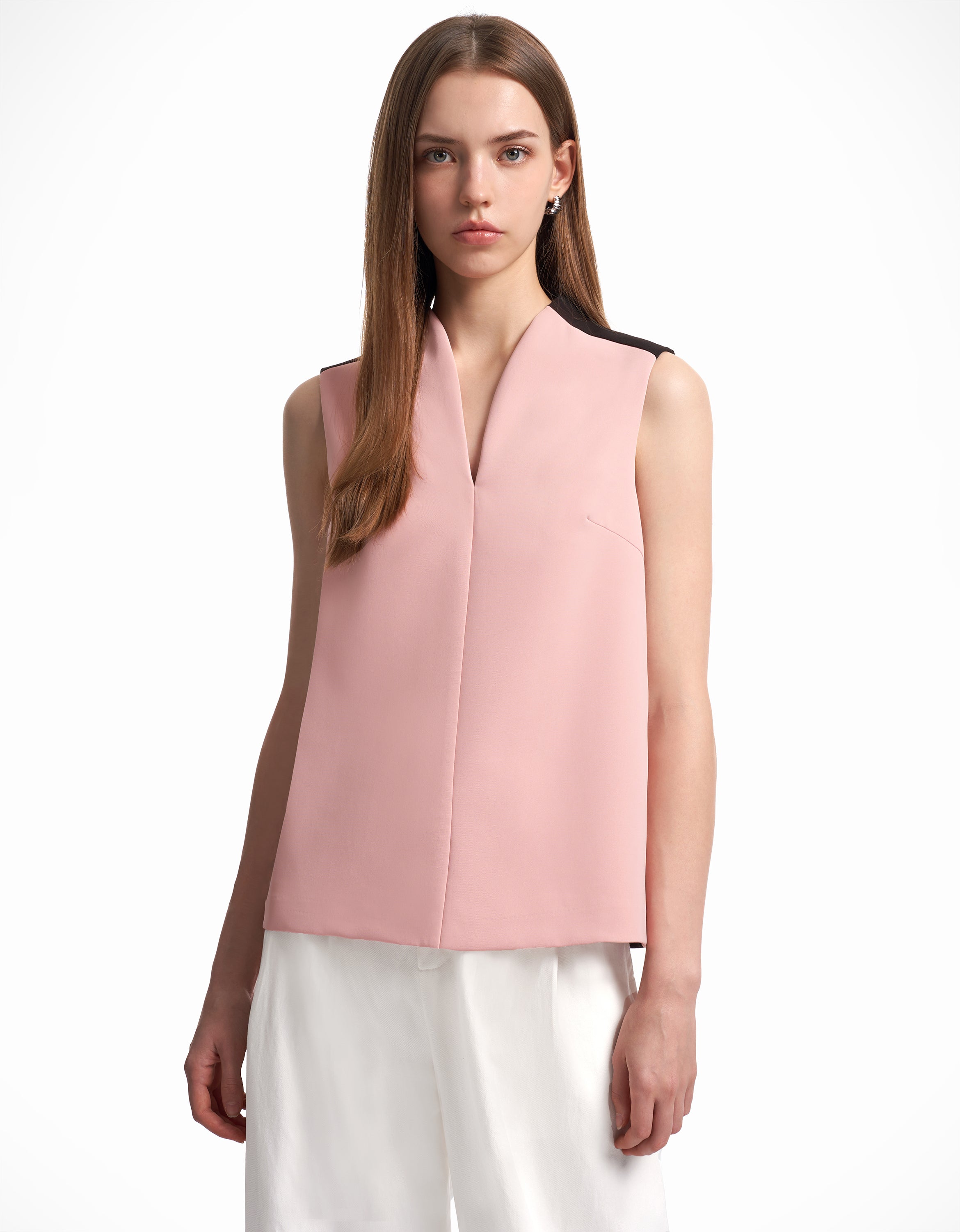 V Neck Colorblock Top SaturdayClub Malaysia v-neck-colorblock-top-saturdayclub-malaysia
