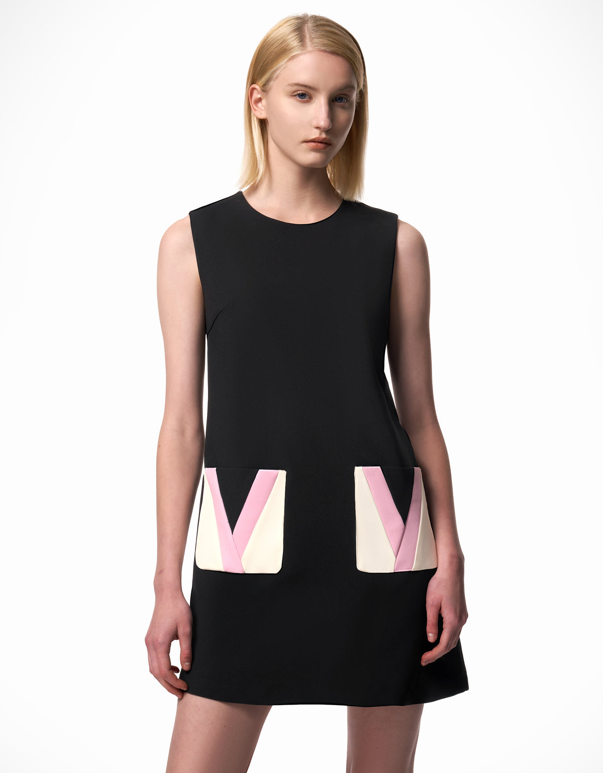 Colorblocking Patch Pocket Shift Dress – SaturdayClub Malaysia