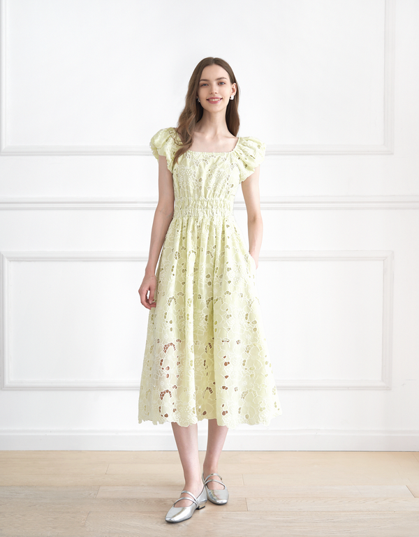 関税込 SaturdayClub Bow Strap Botanical Print Midi Dress 関税込 SaturdayClub Bow Strap Botanical Print Midi Dress