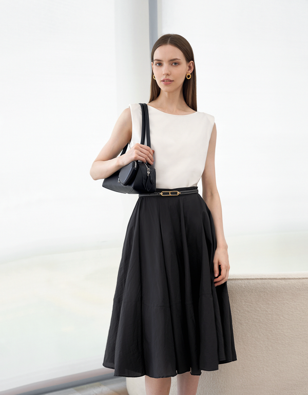 A-line Midi Skirt