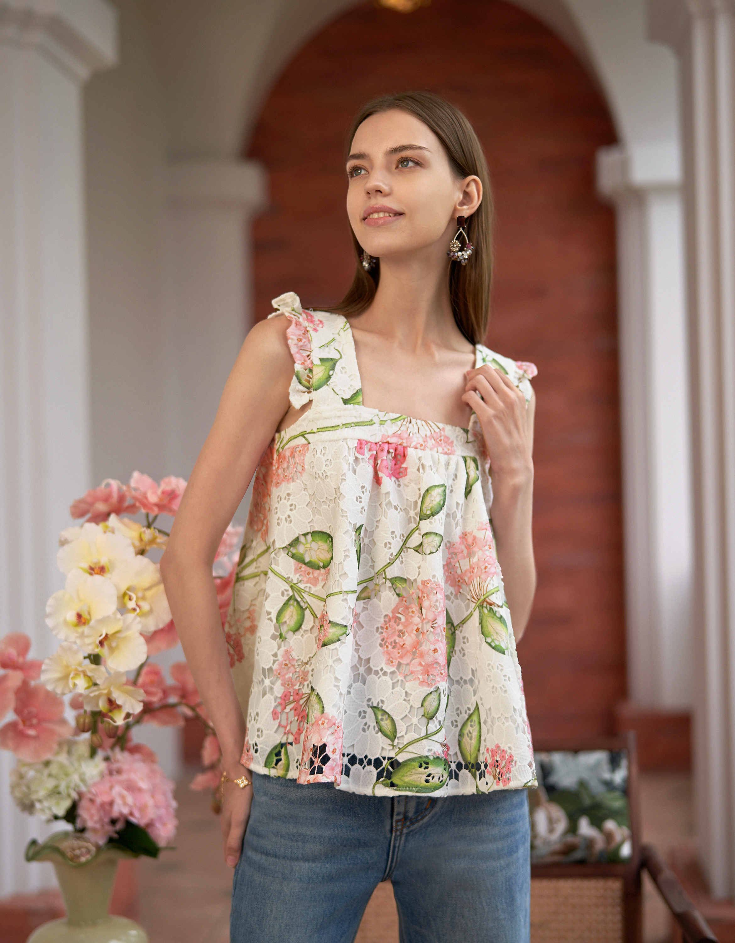 pink florals(a27996)