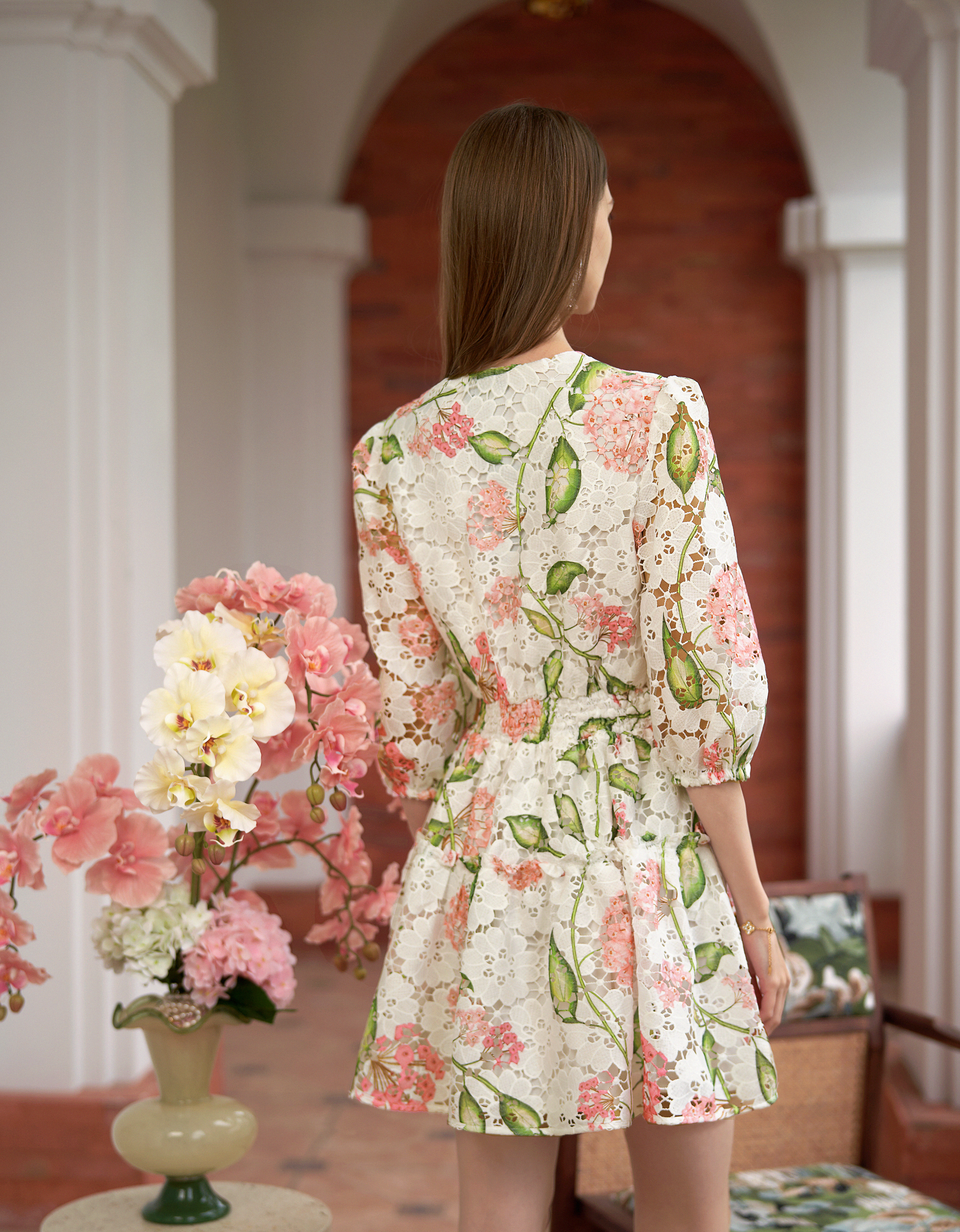 pink florals(a28112)