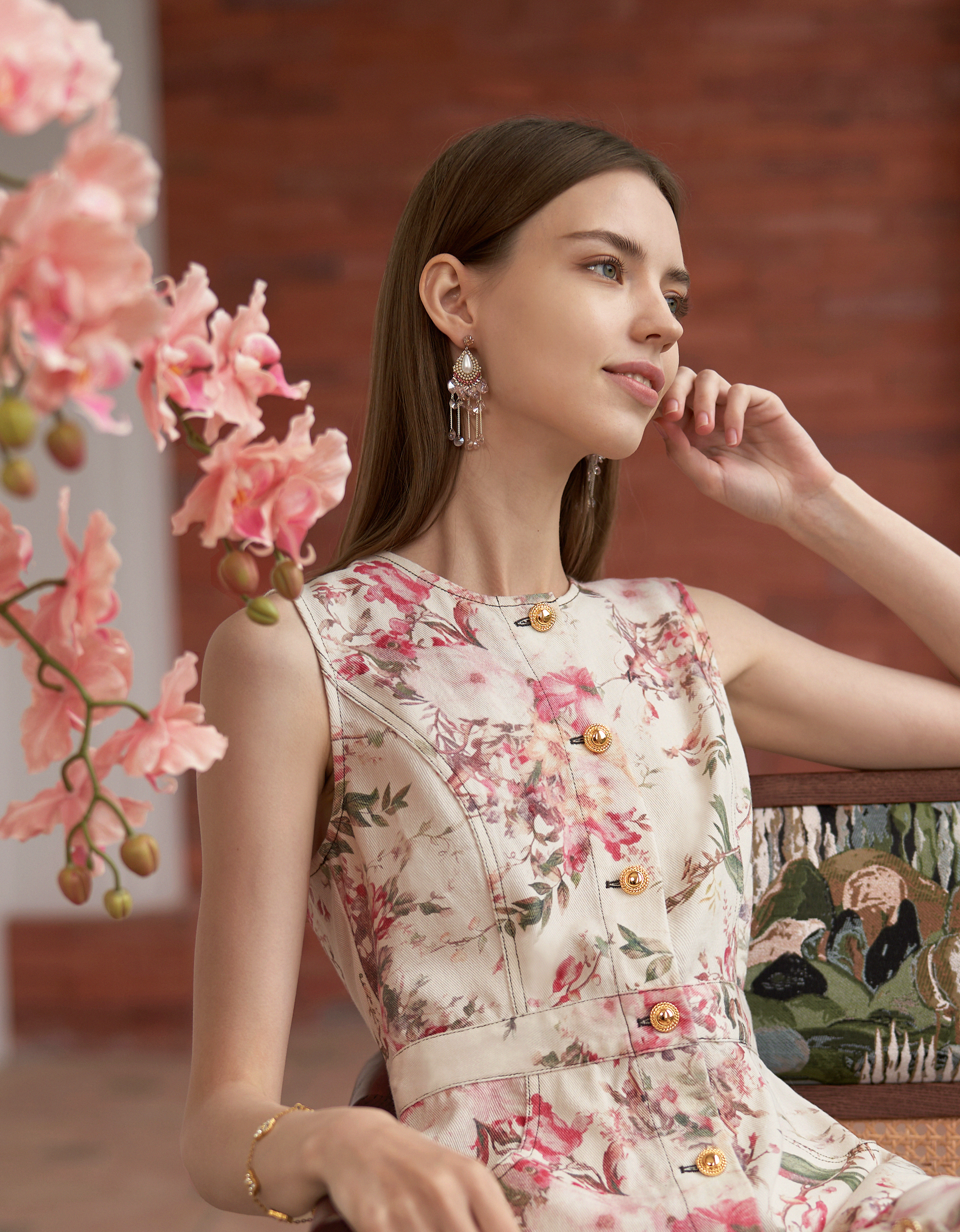 pink florals(a28144)