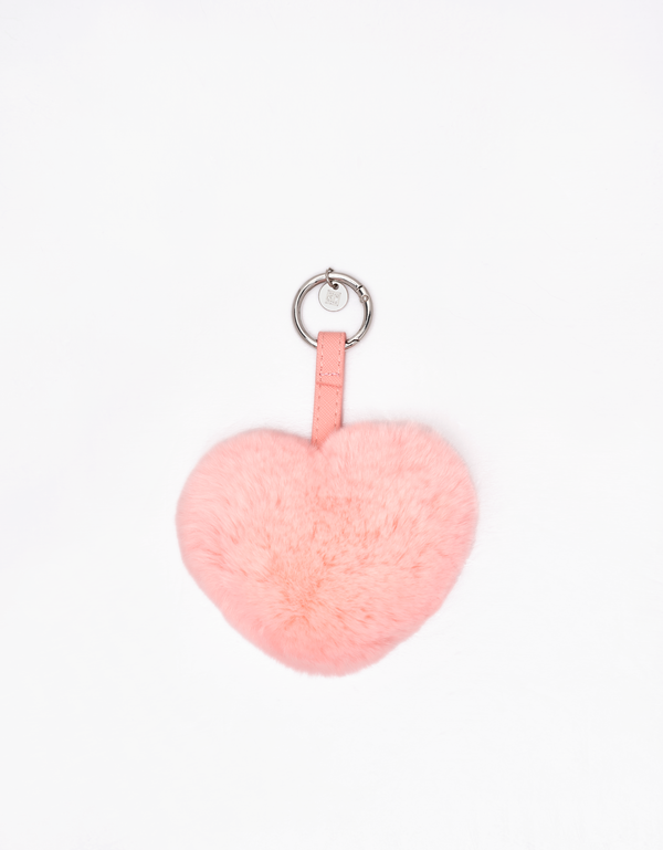 Pom-Pom Heart, Mirror and Bow Charm Set