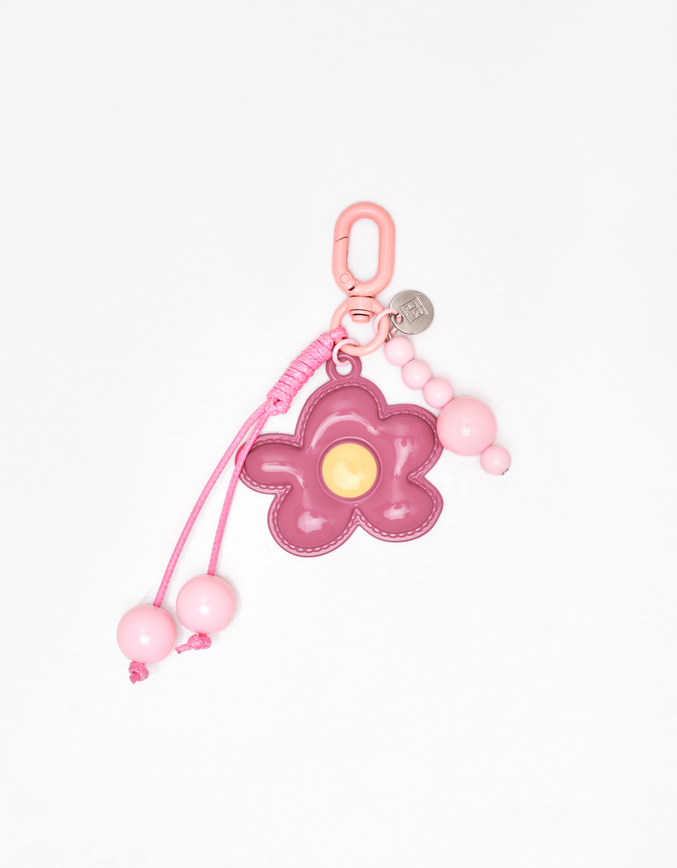 Pom-Pom Heart, Flower and Bow Charm Set