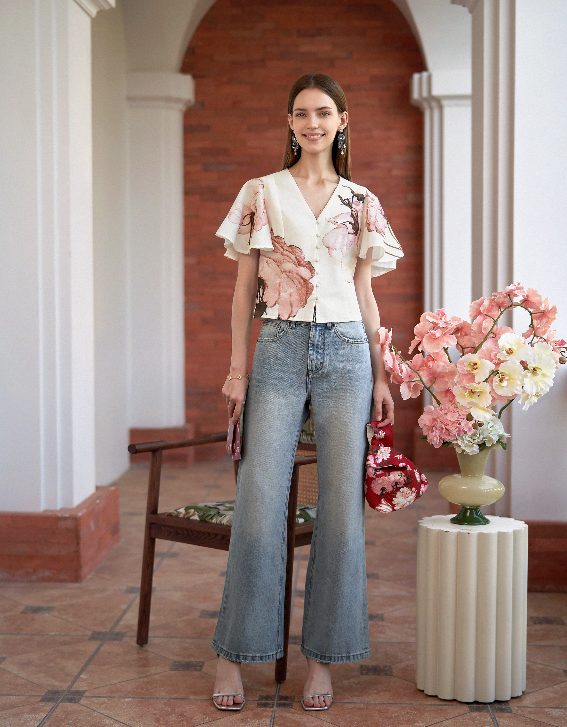 pink florals(a28171)