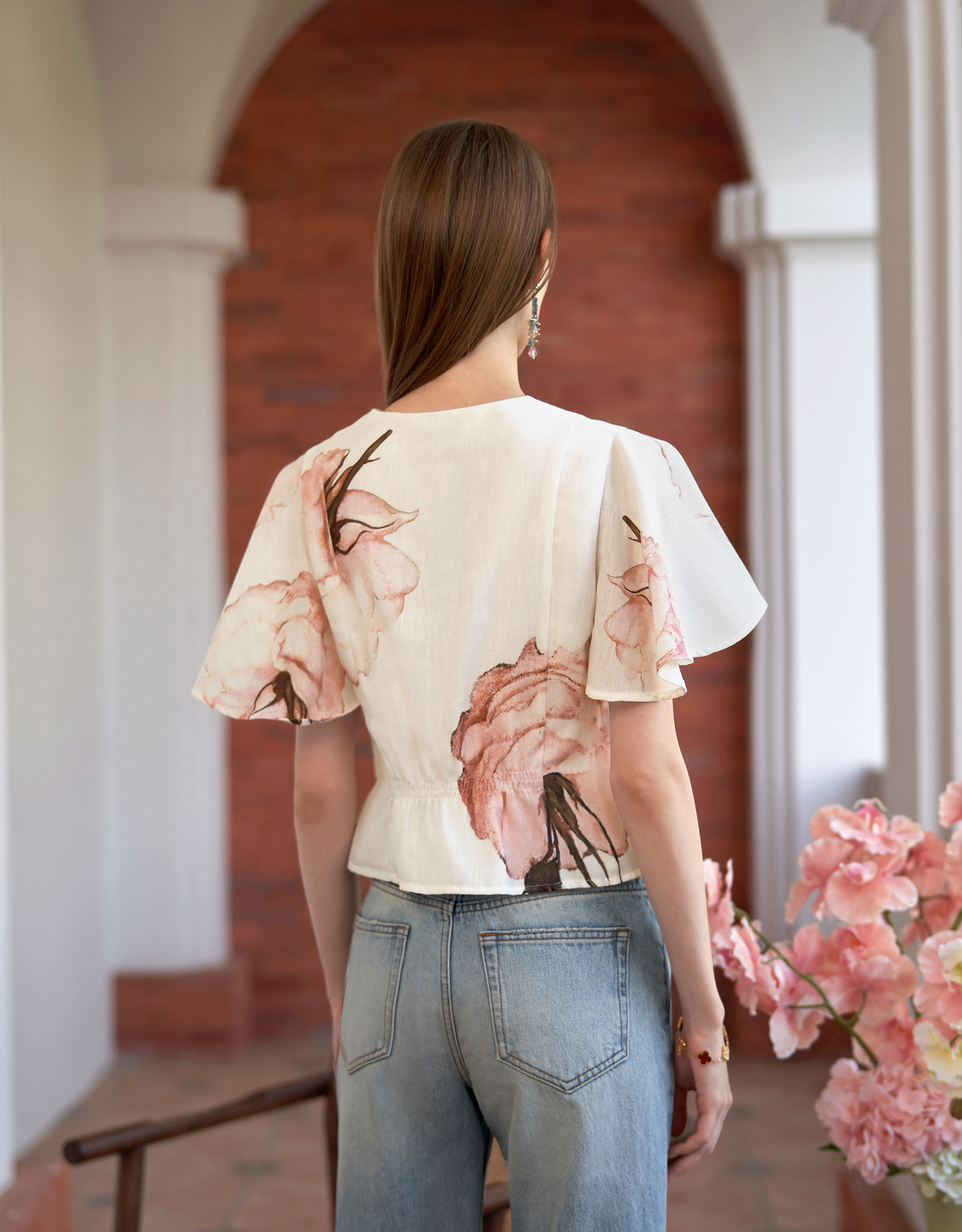 pink florals(a28171)