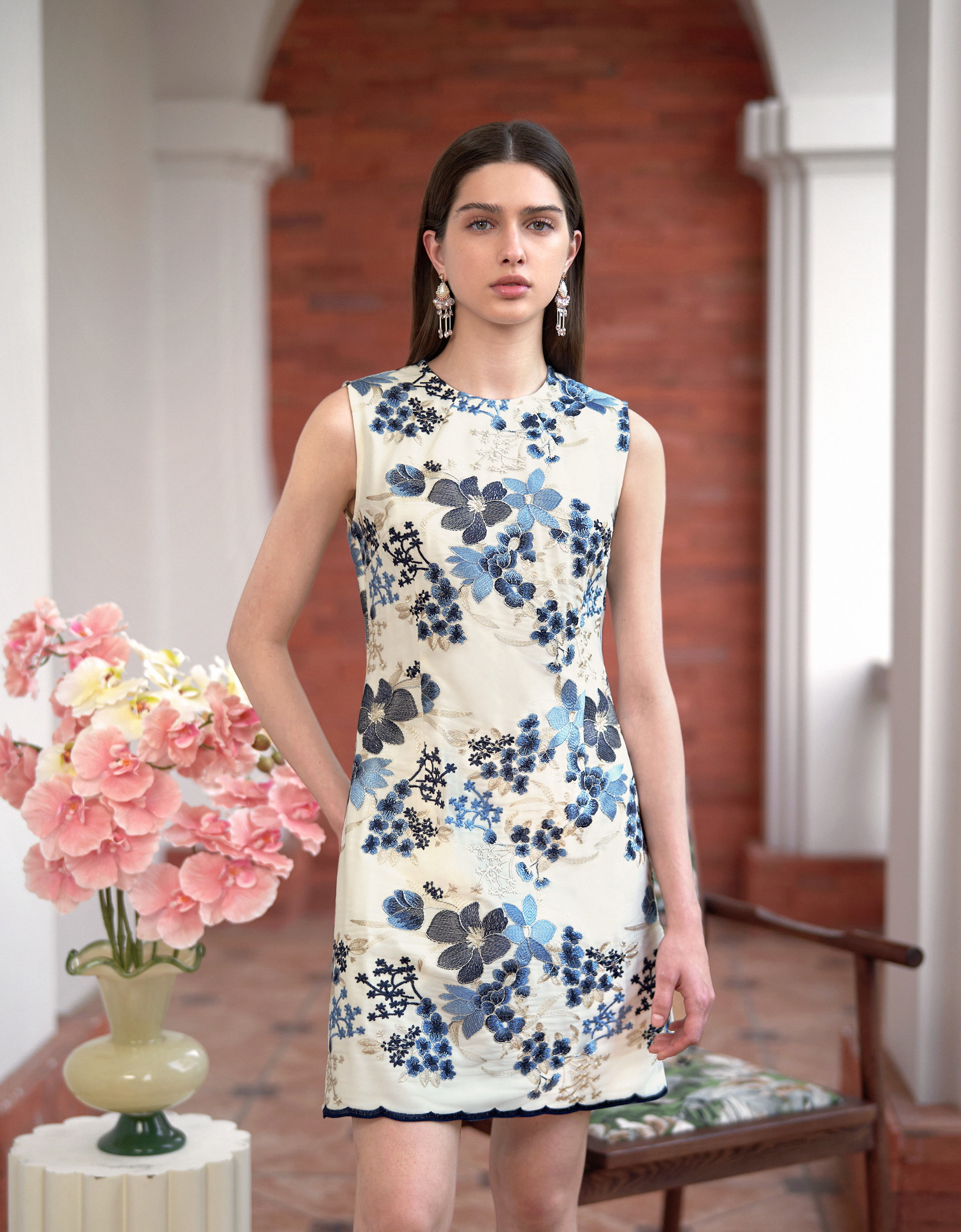 blue florals(a28308)