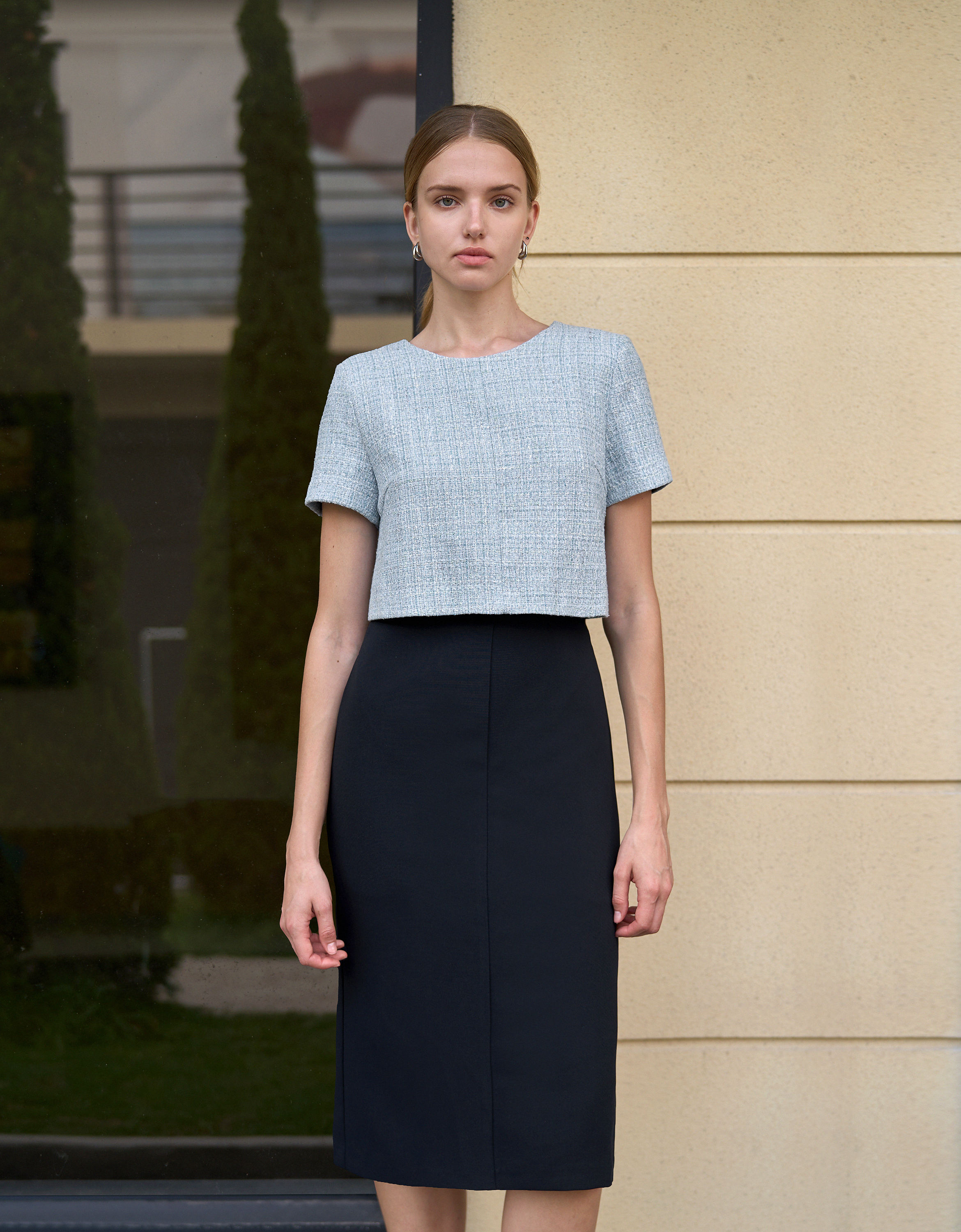 light blue & navy