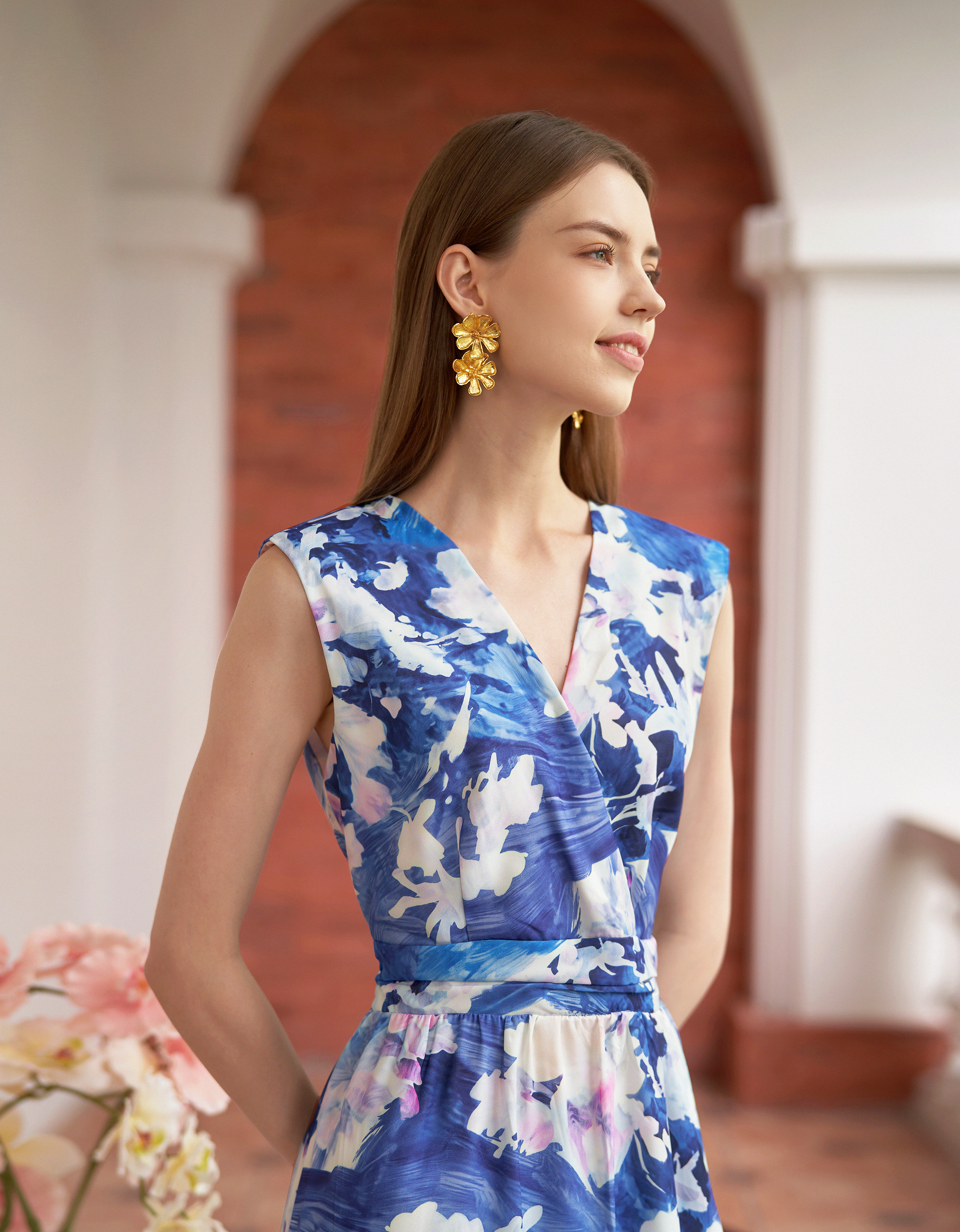 blue florals(a28391)
