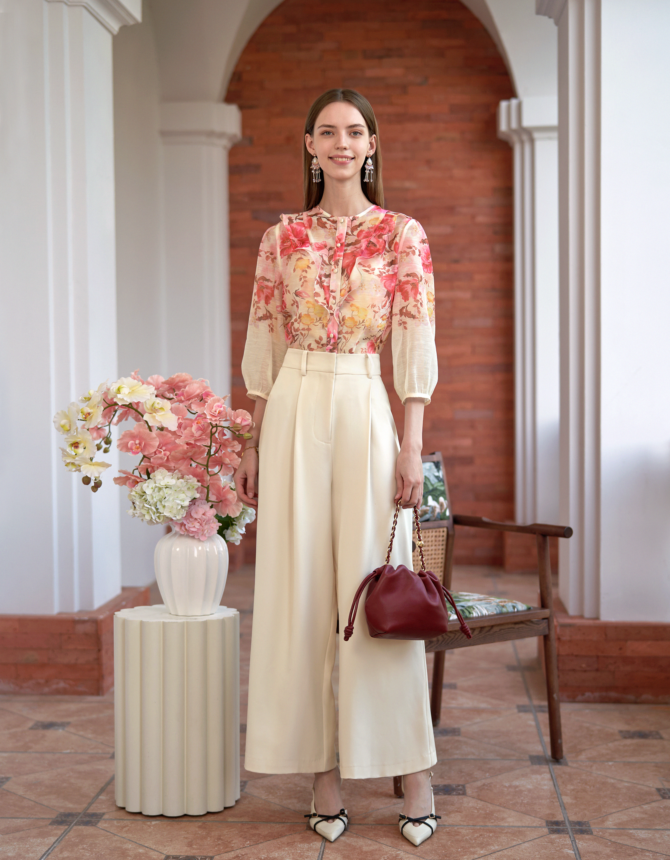 pink florals(a28426)