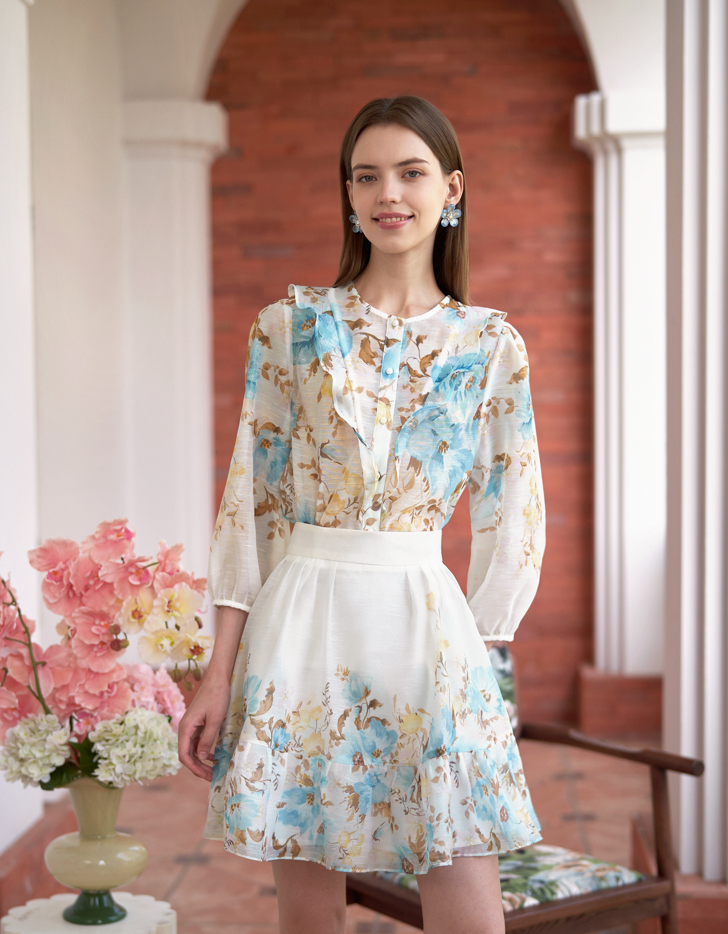 blue florals(a28426)