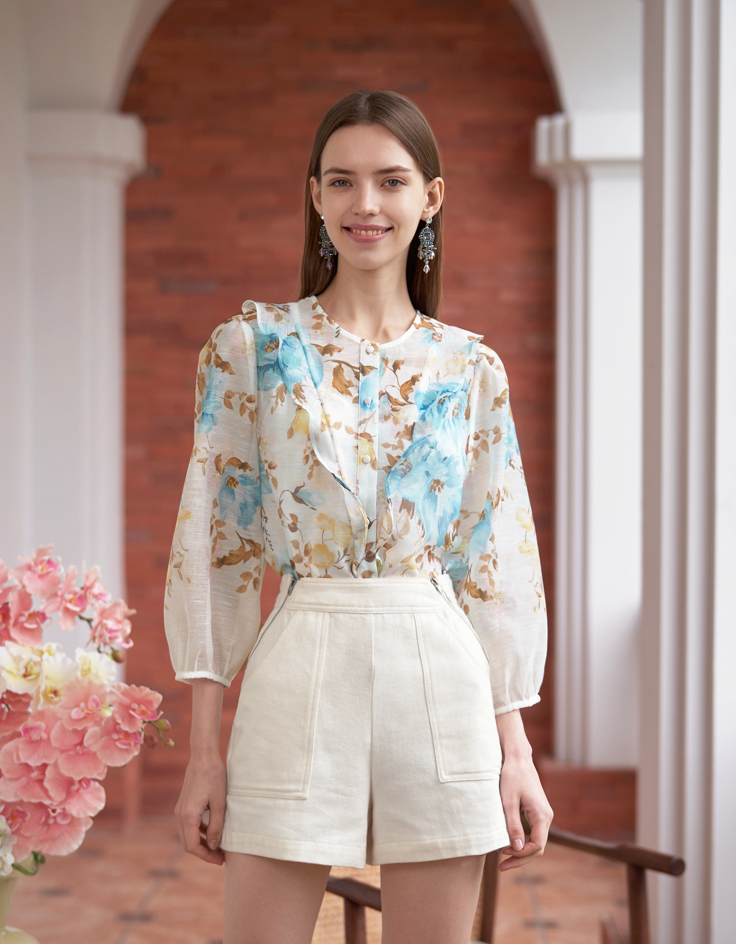 blue florals(a28426)