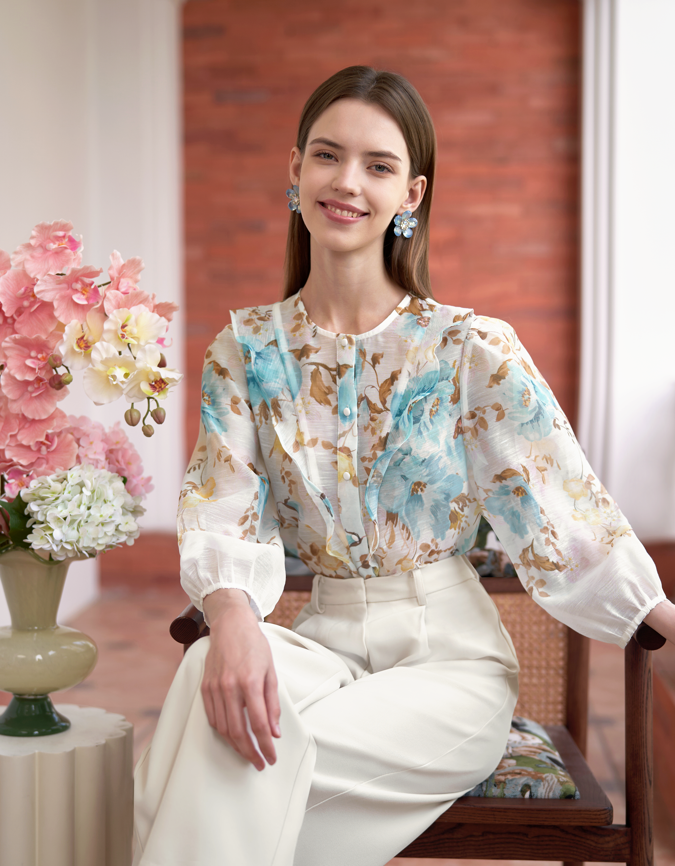 blue florals(a28426)