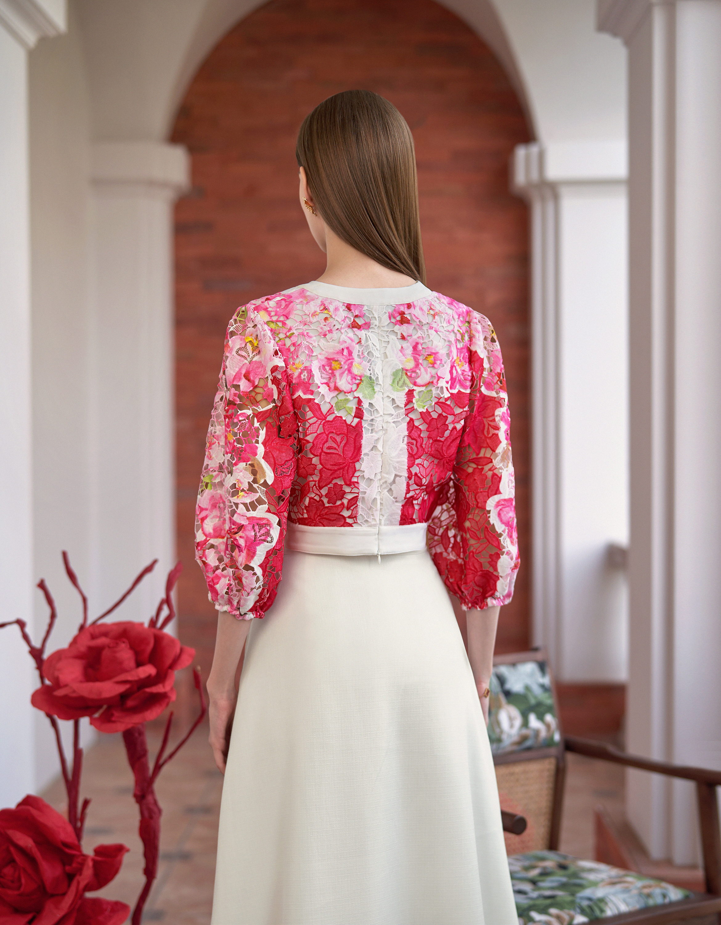 pink florals(a28466)