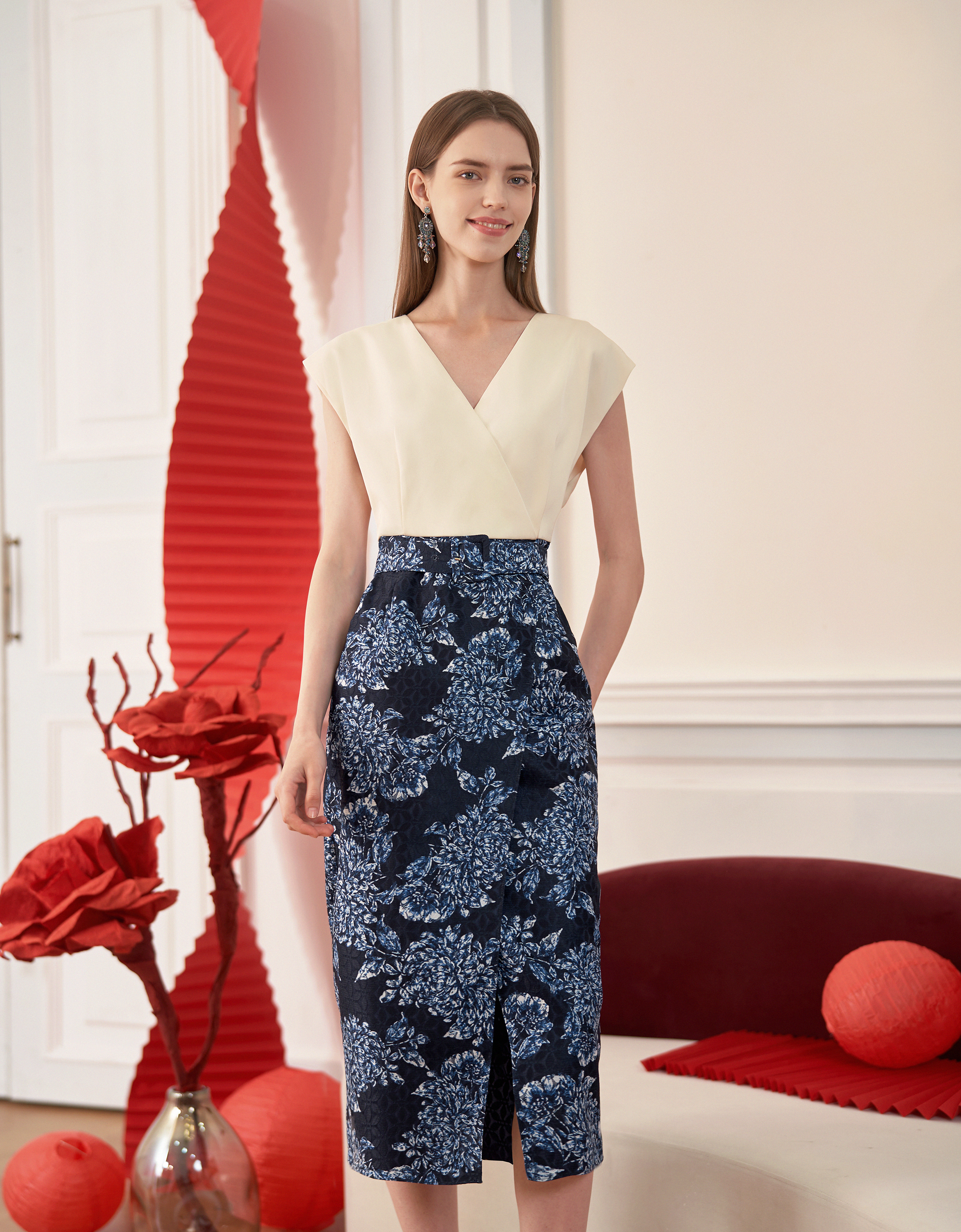 off white & dark blue(a28469)