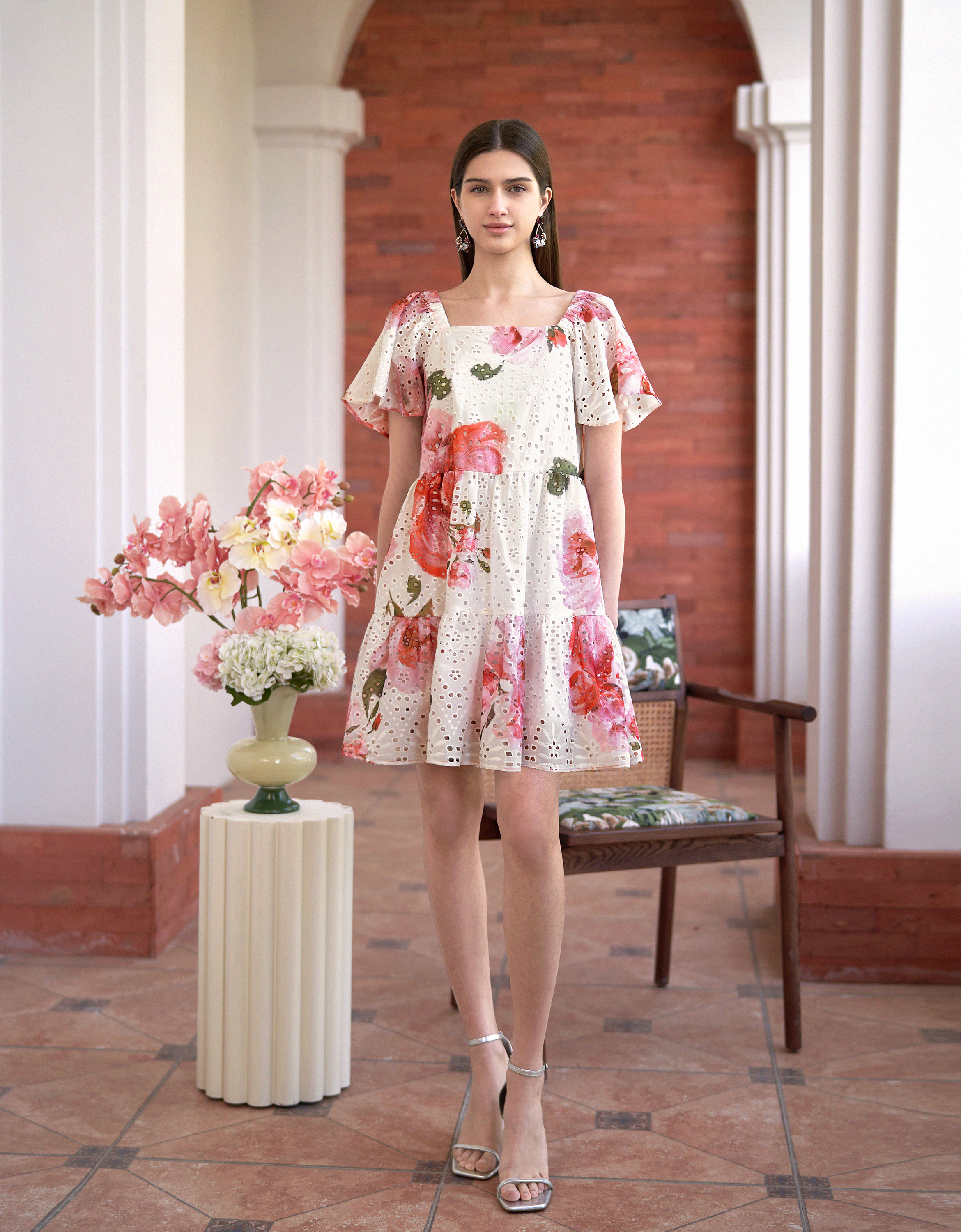 pink florals(a28491)