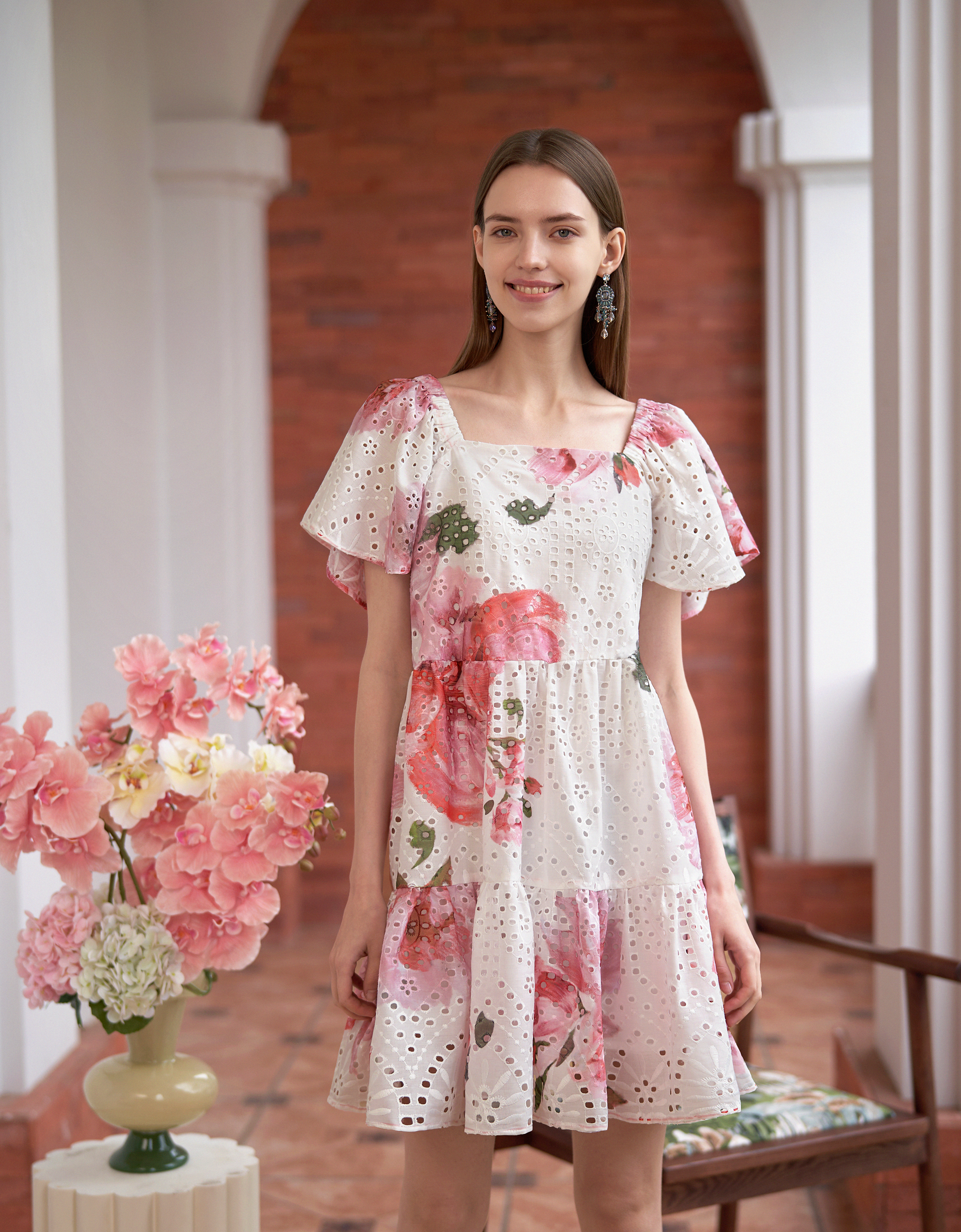 pink florals(a28491)