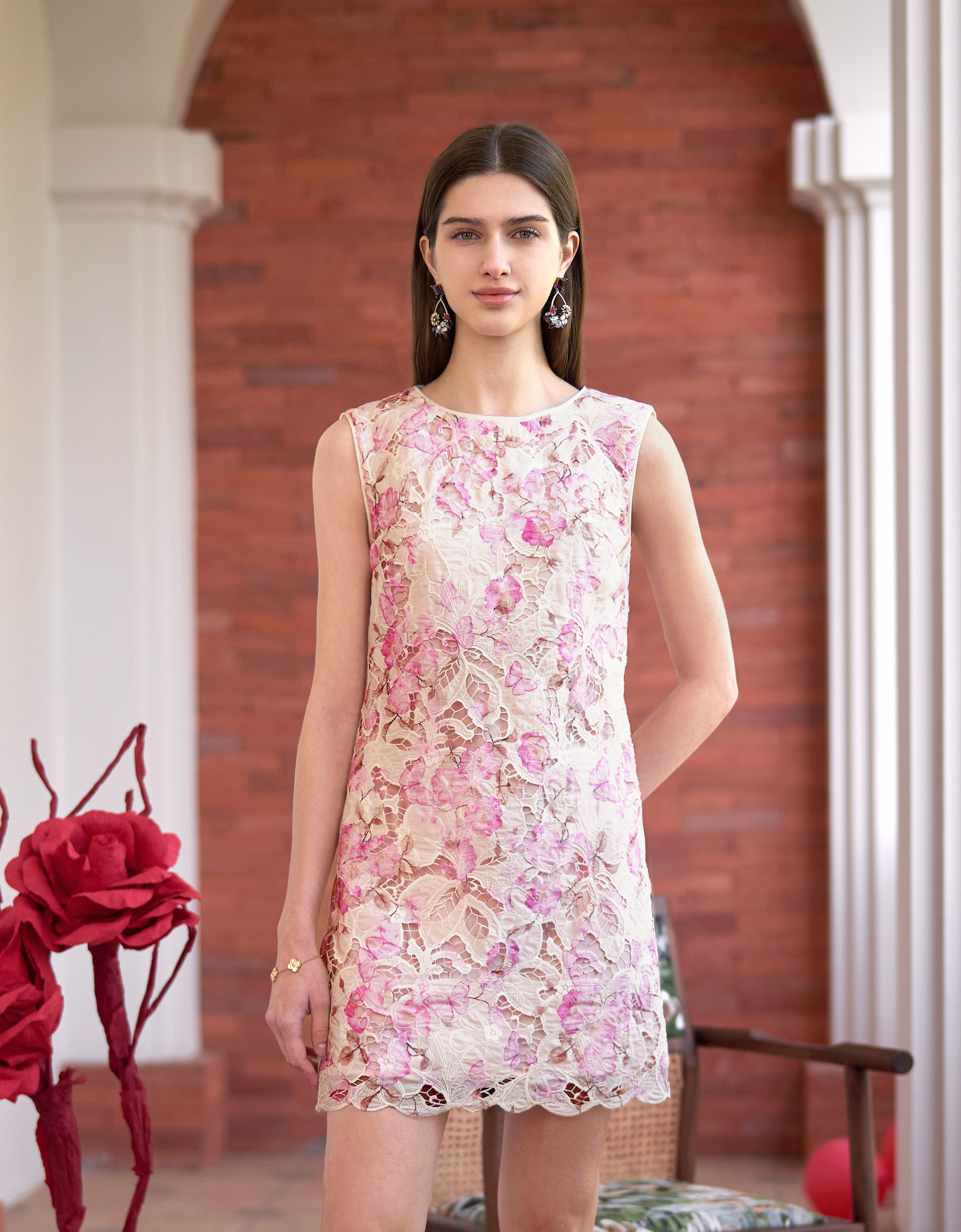 pink florals(a28498)