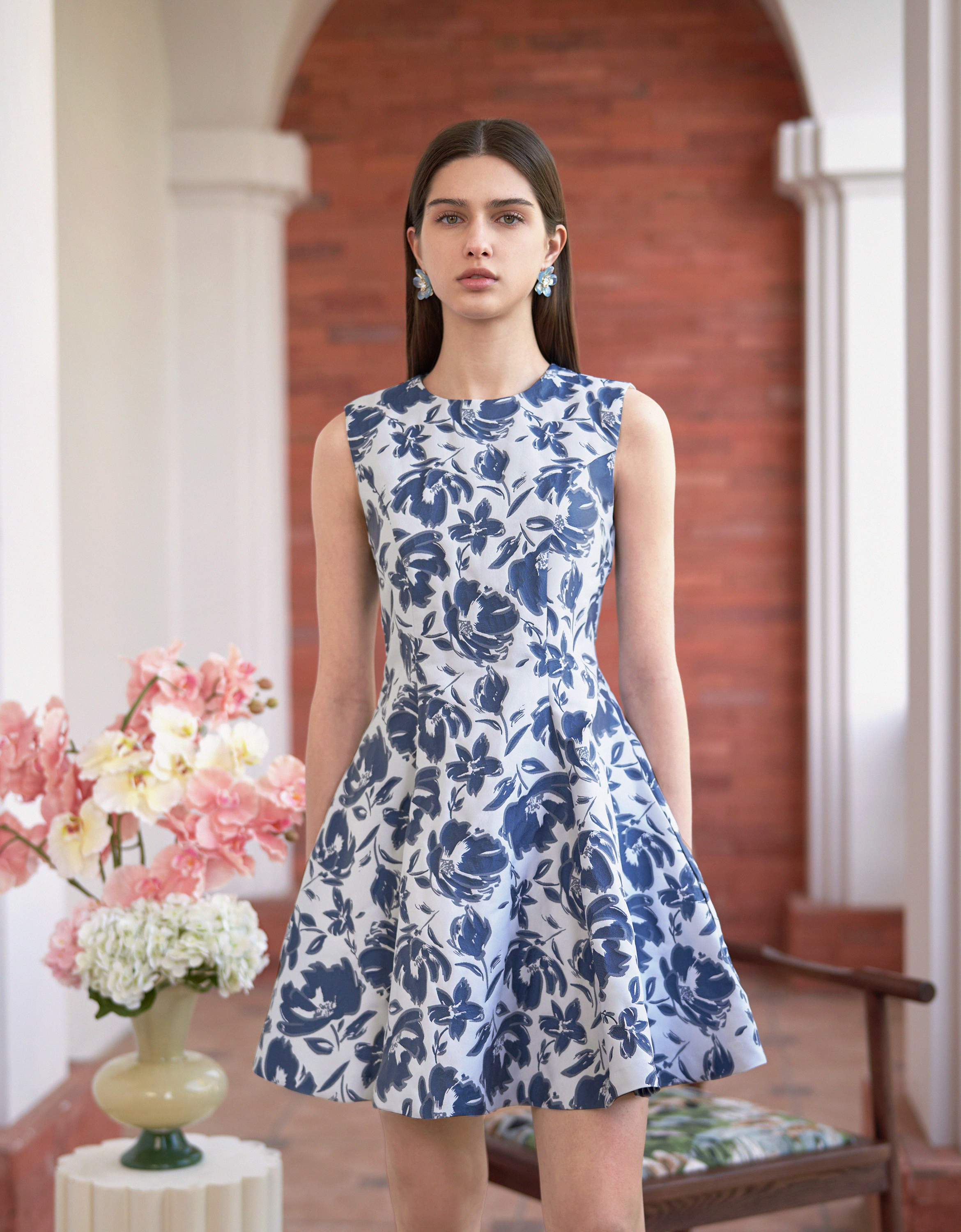 blue florals(a28518)