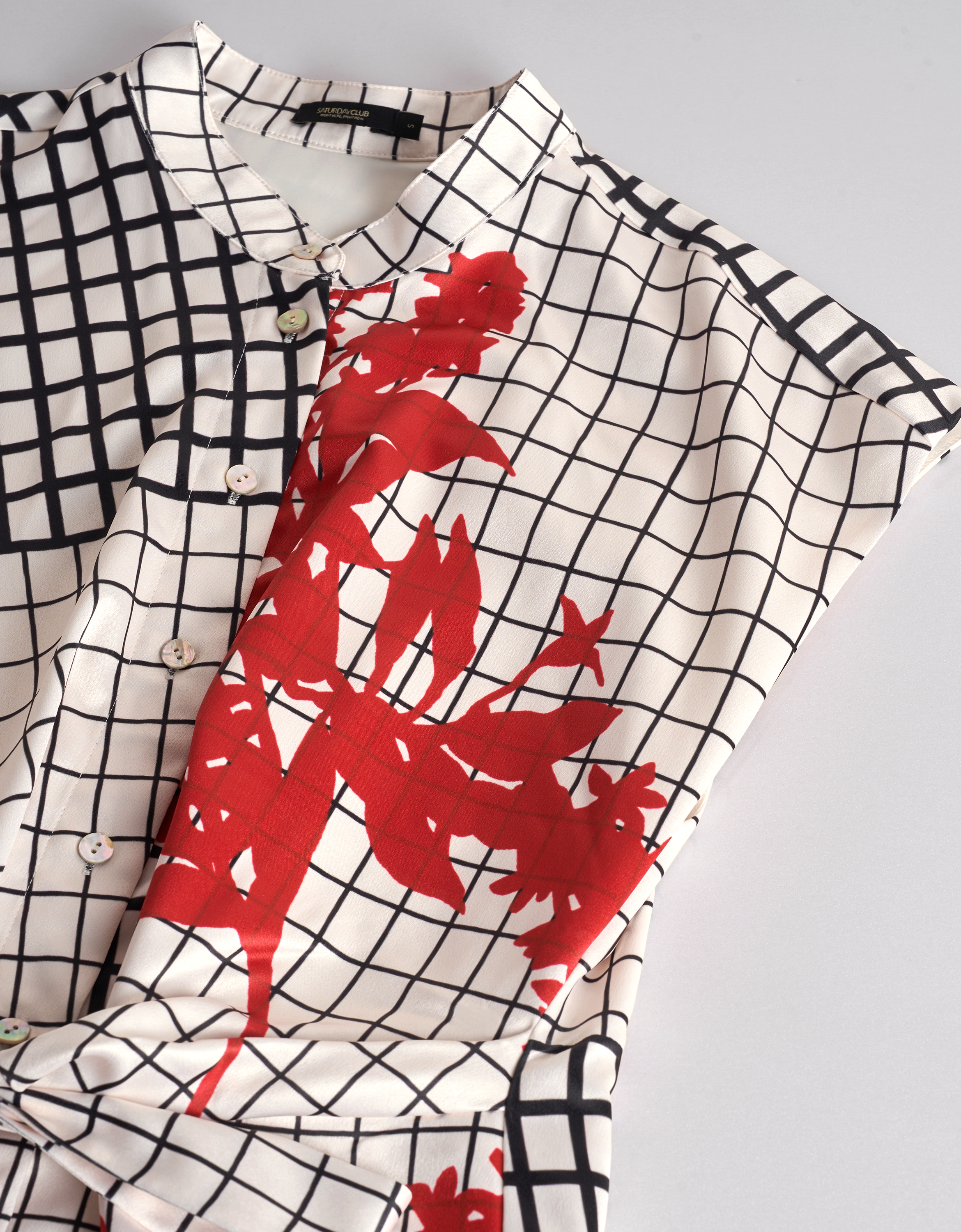 floral check print(a28545)