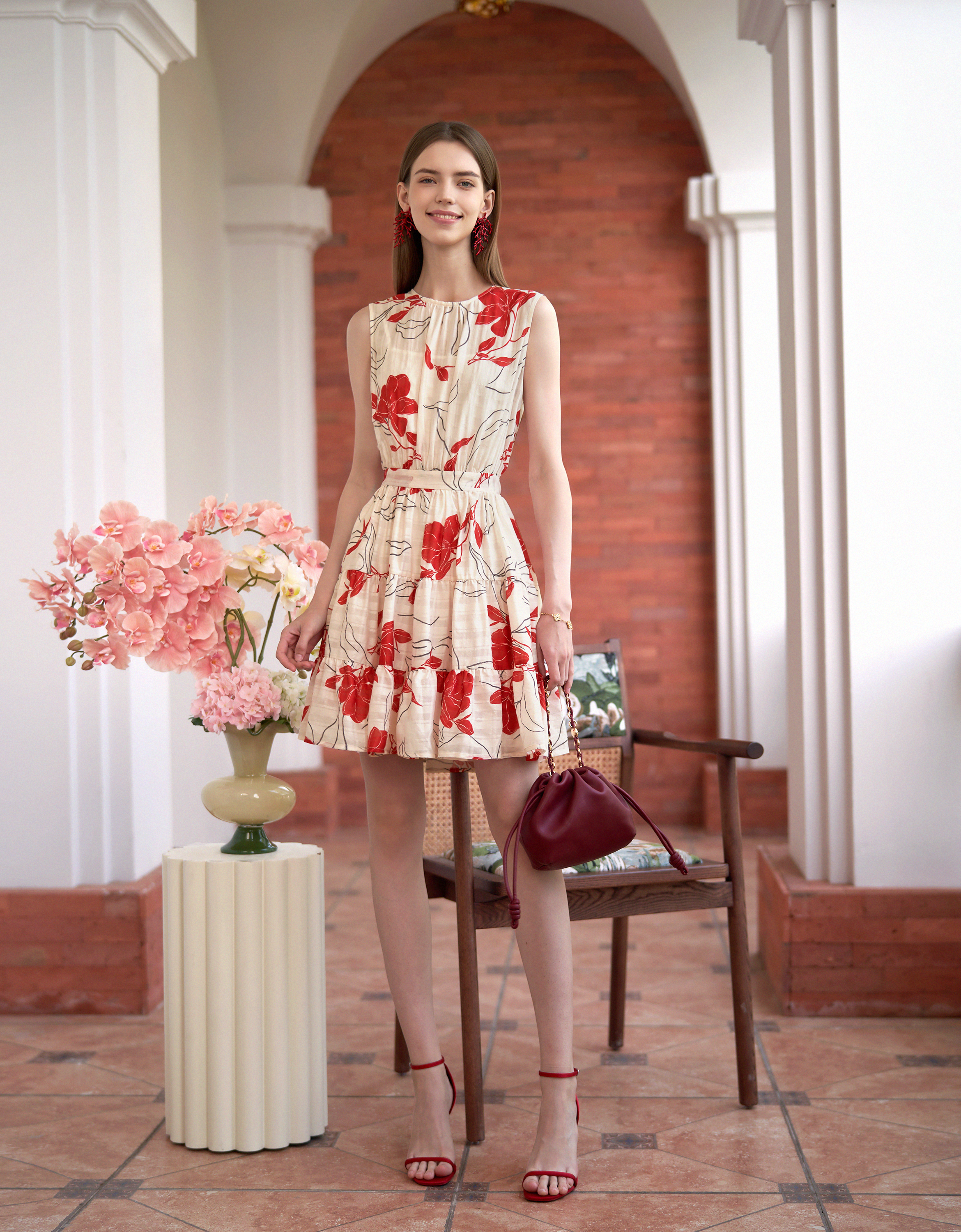 red florals(a28651)