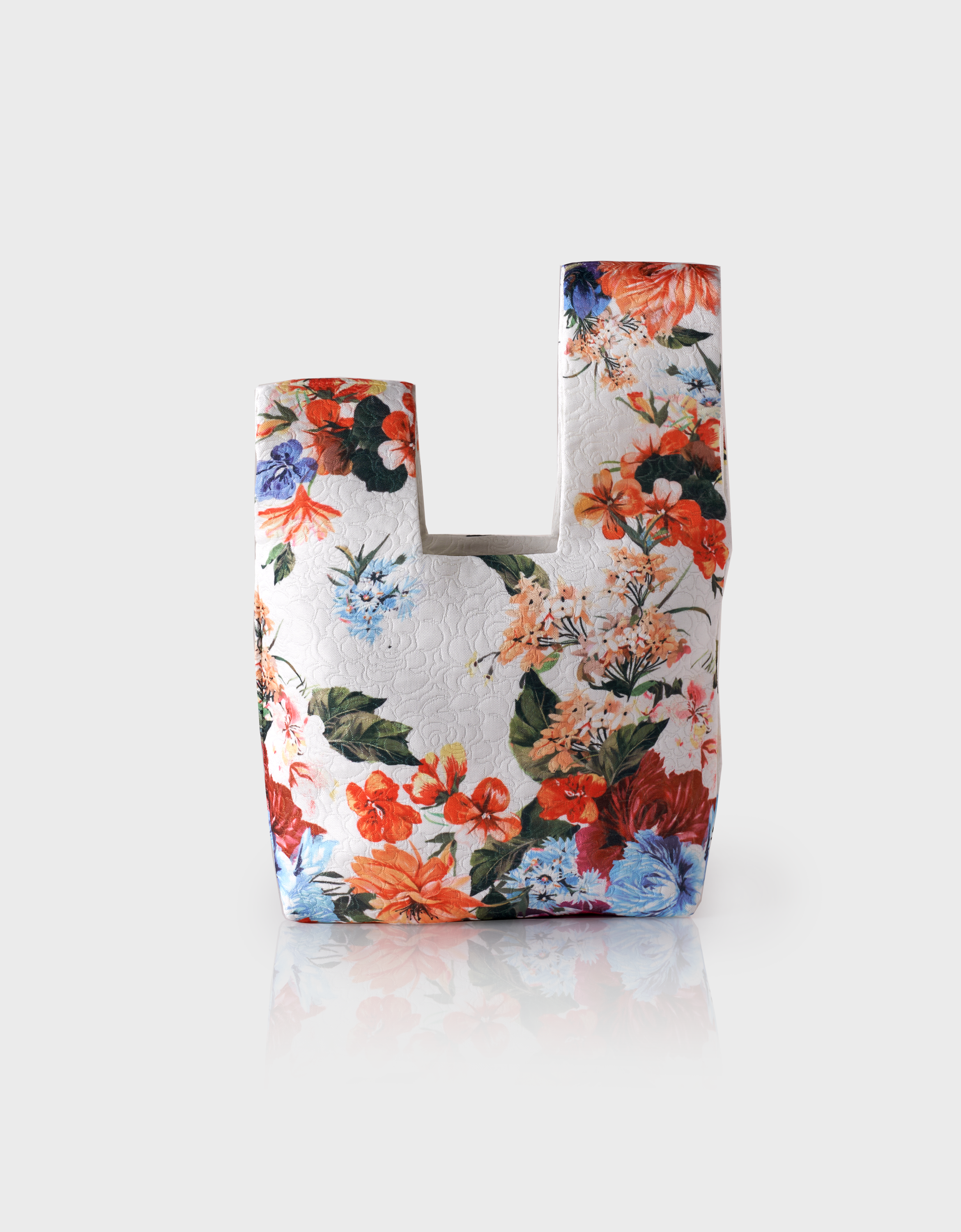 Floral Print Reversible Hand Bag