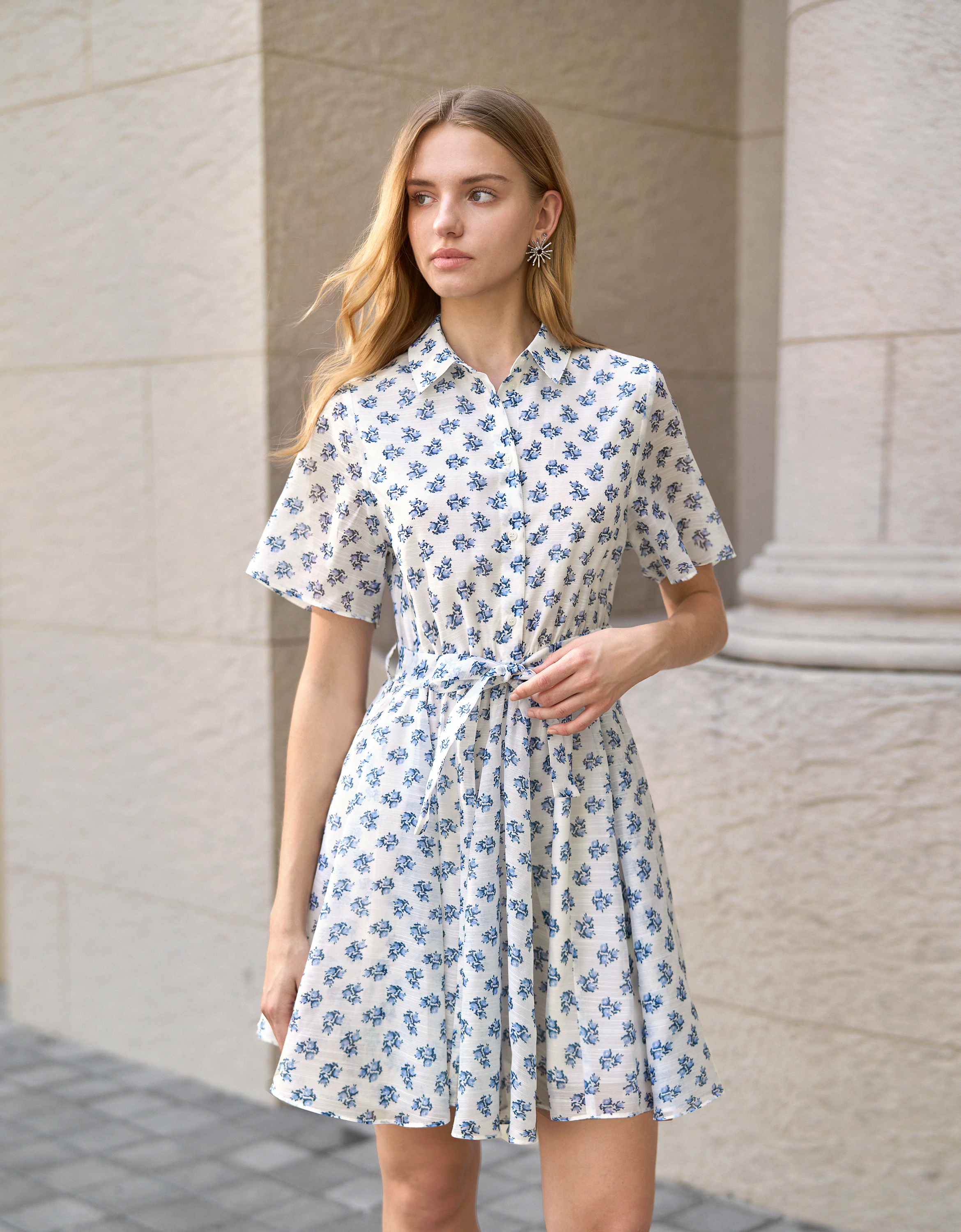 blue florals(a29405)