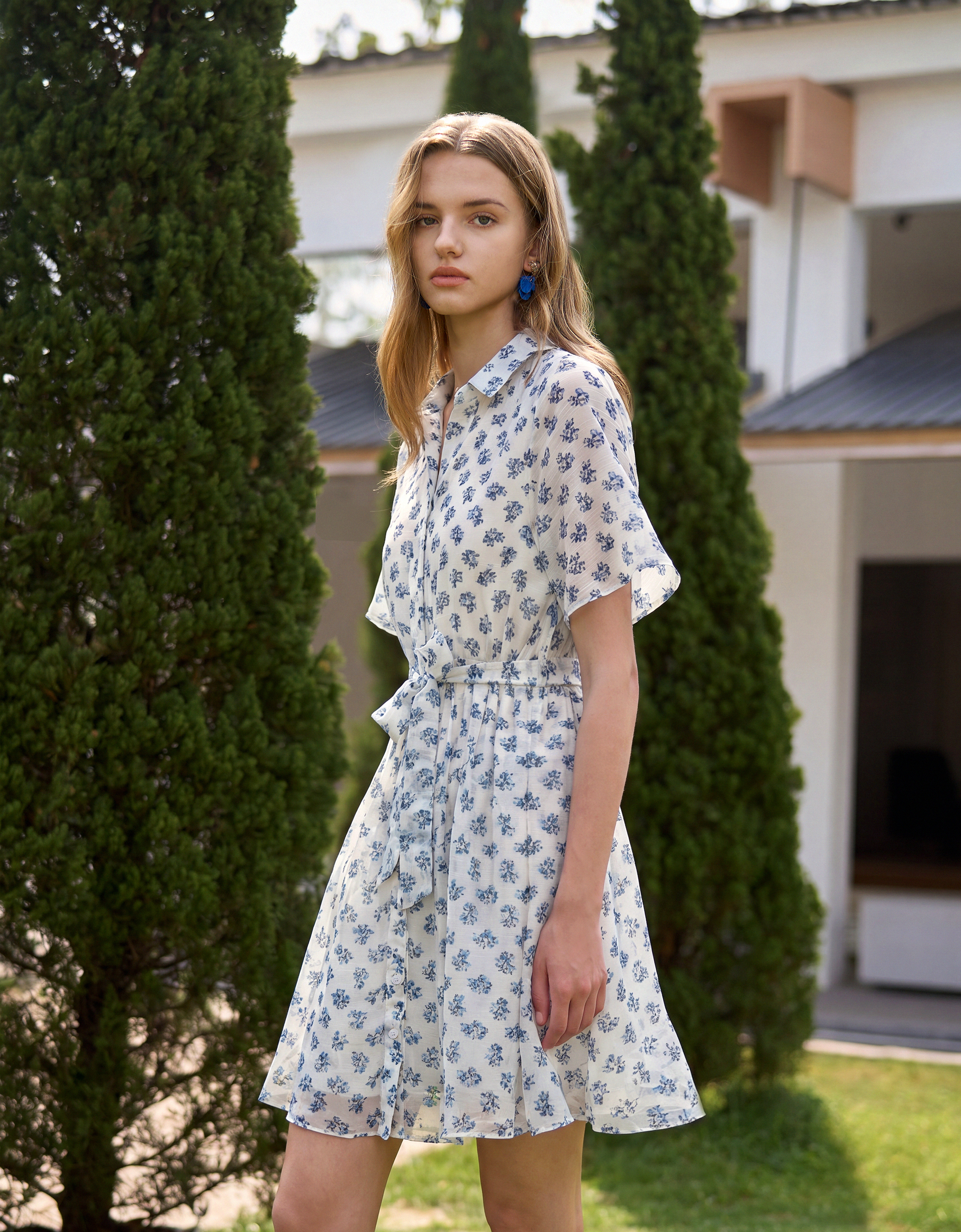 blue florals(a29405)