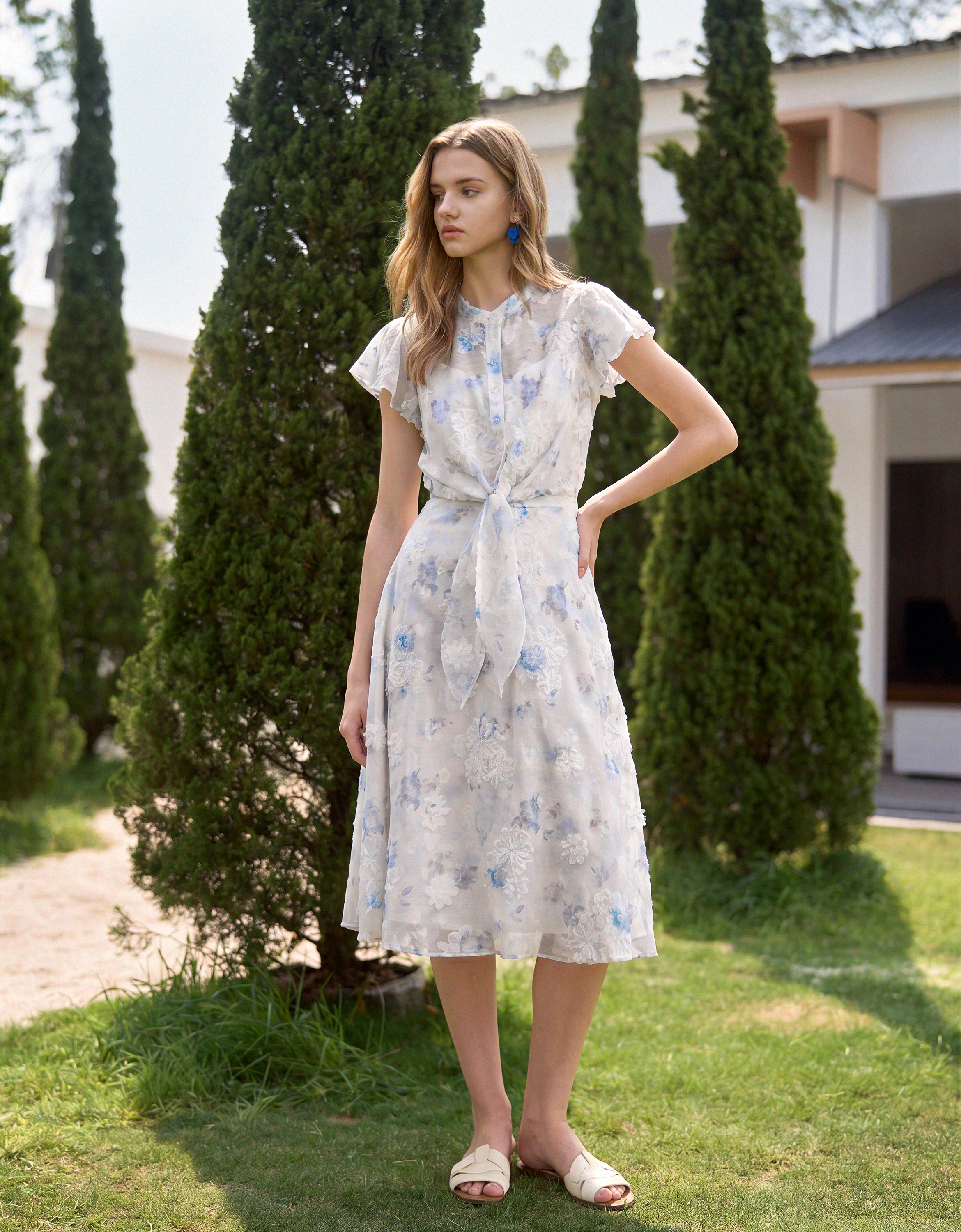 blue florals(a29806)