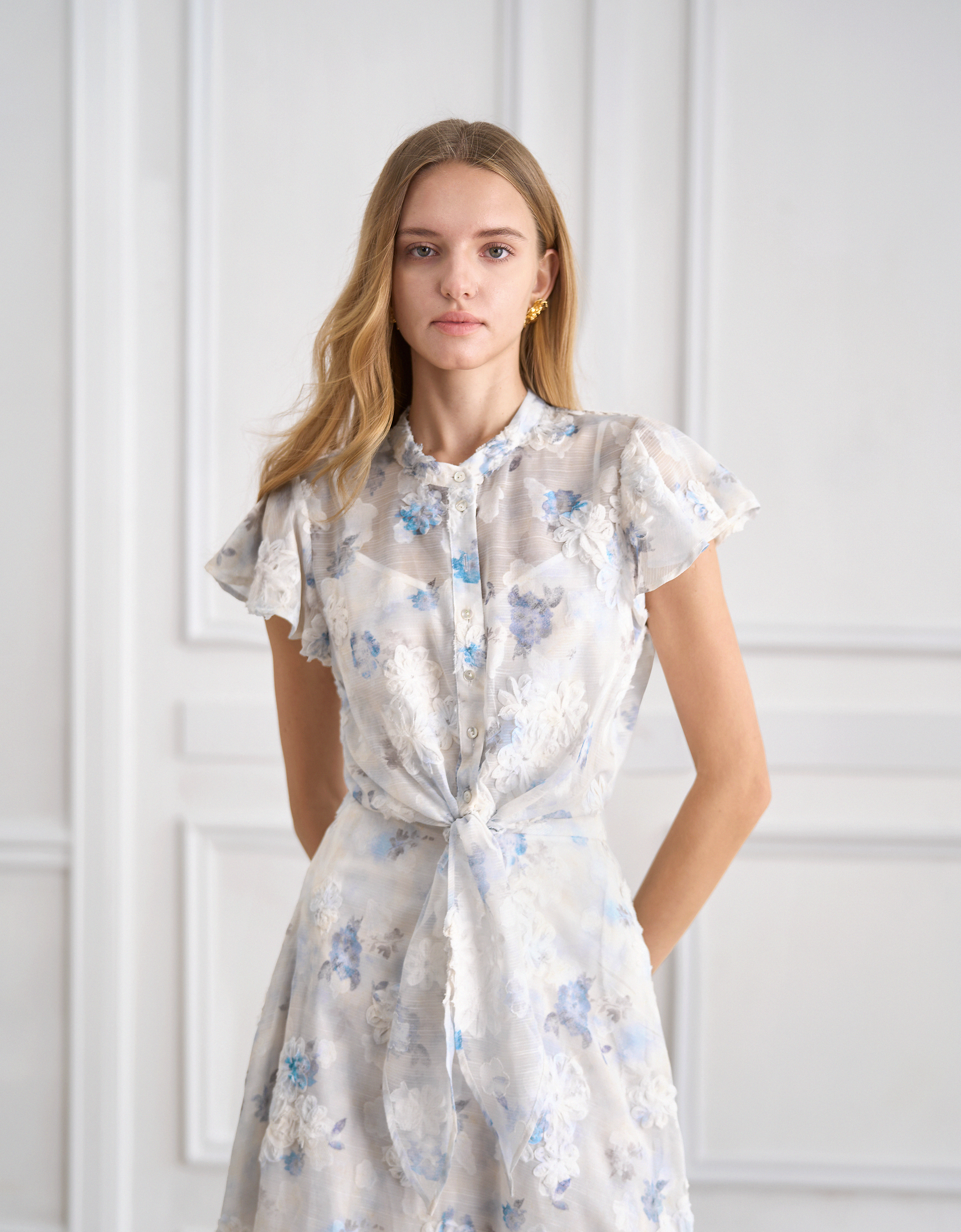 blue florals(a29806)