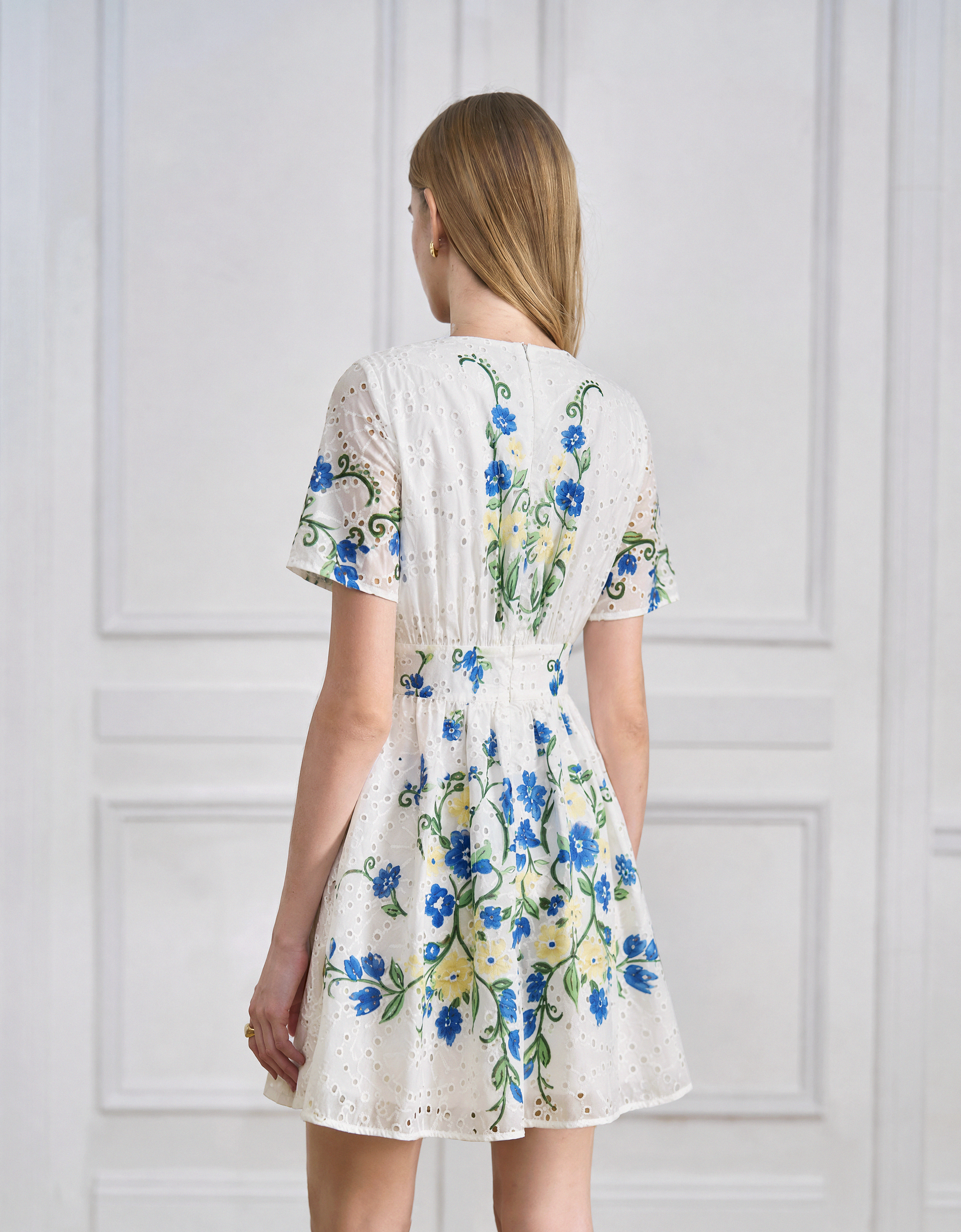 blue florals(a30588)