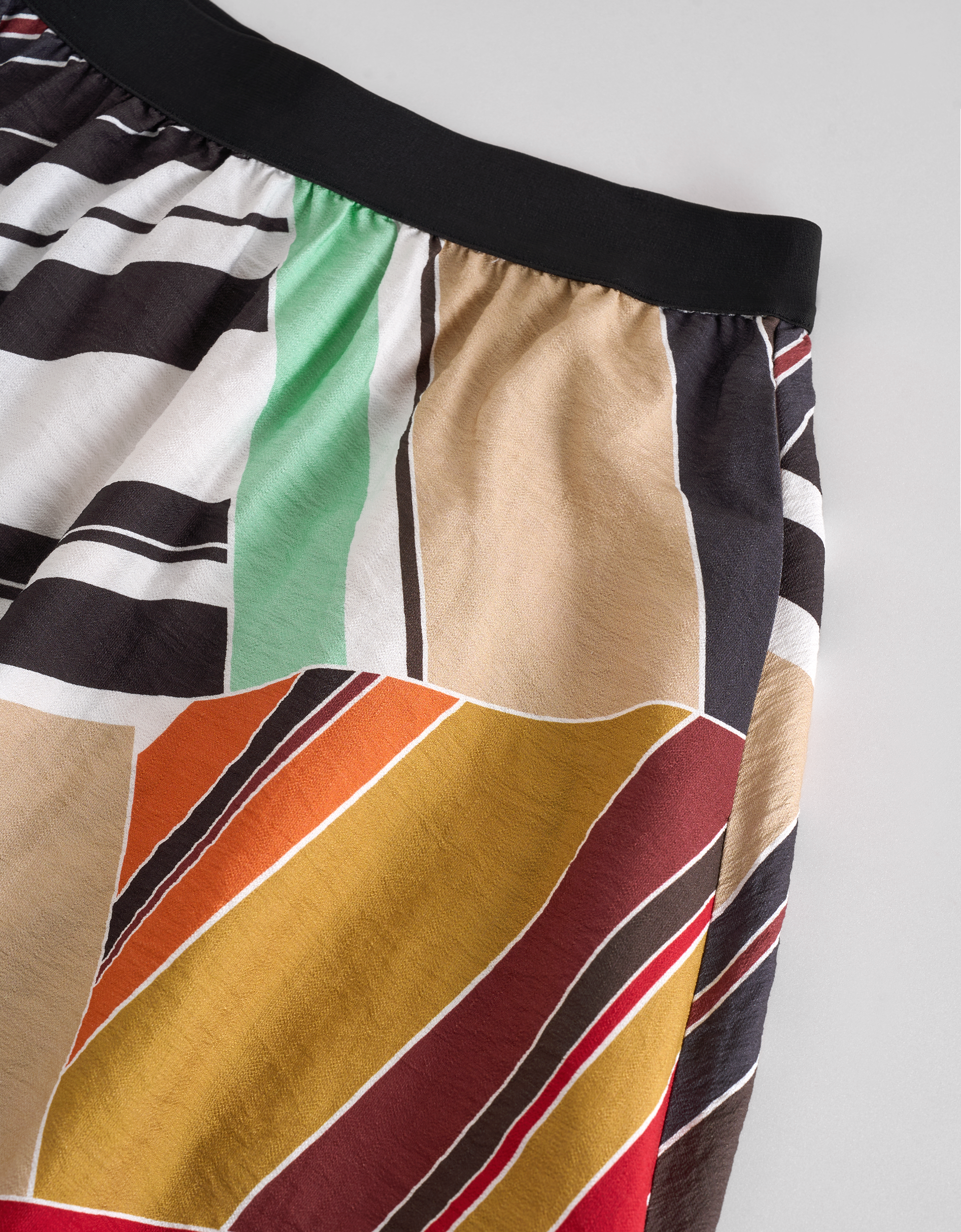 multicolor stripe print(a30683)