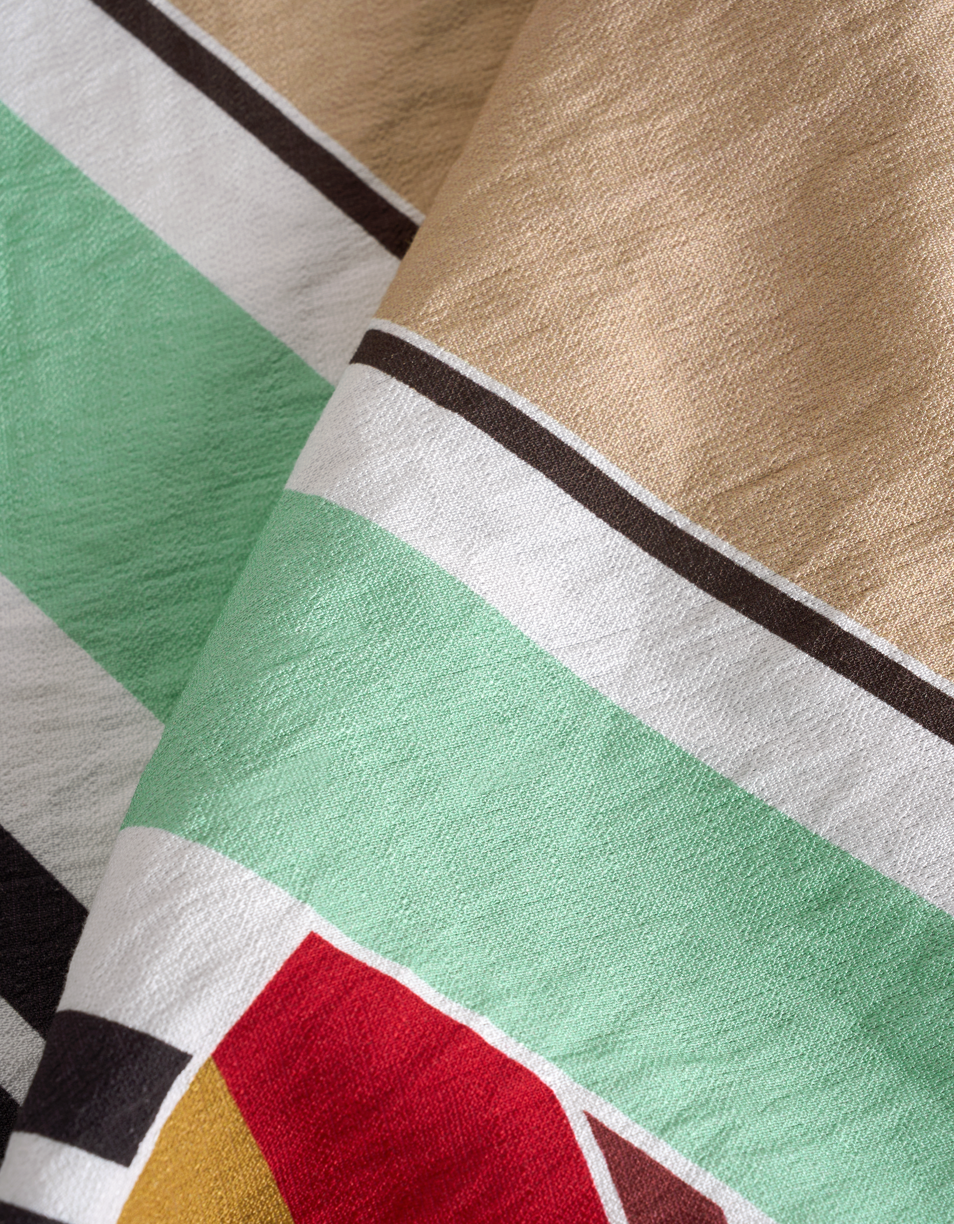 multicolor stripe print(a30683)