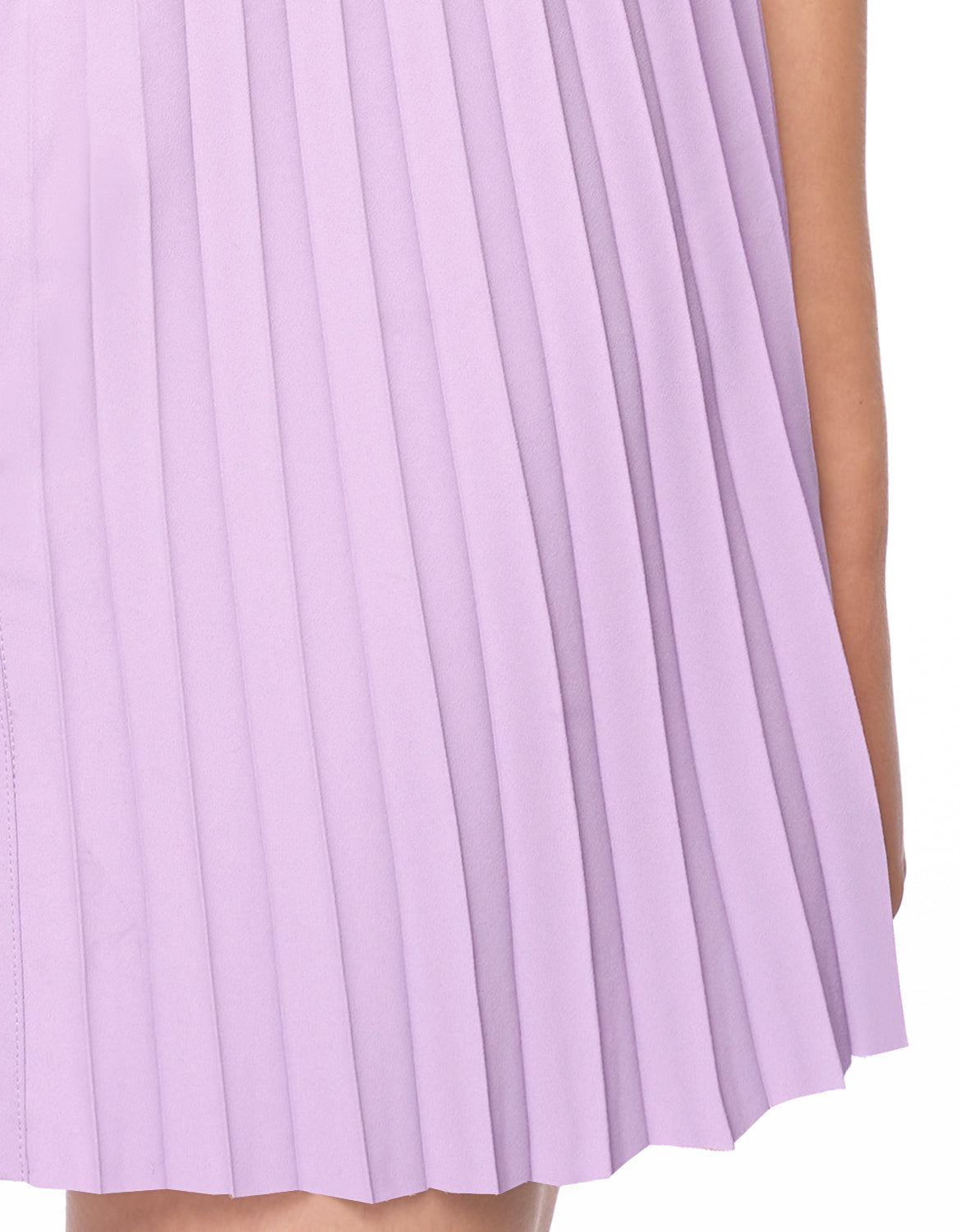 Placket Front Pleated Dress