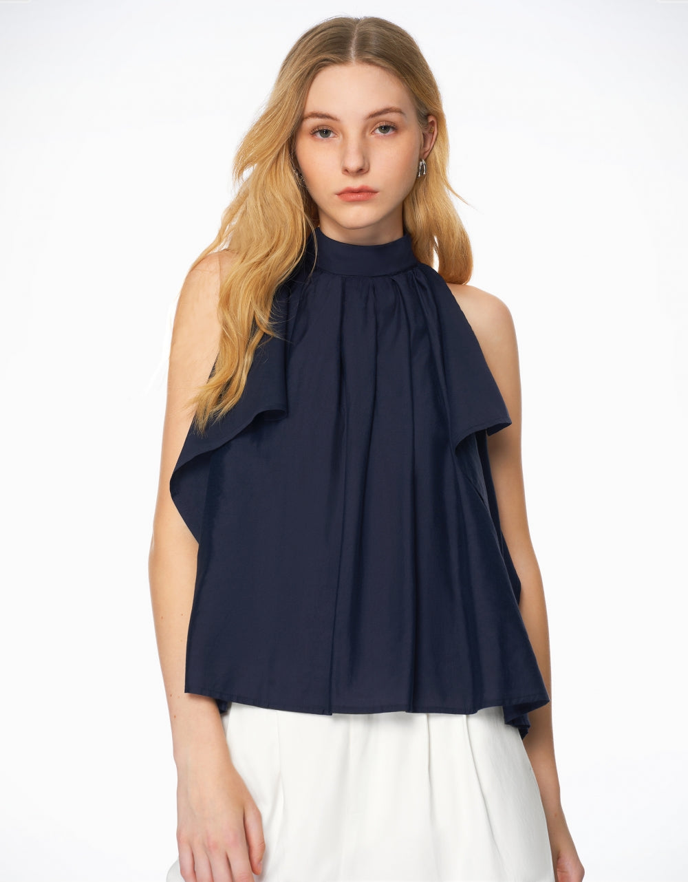 High Neck Ruffle Top – SaturdayClub Malaysia