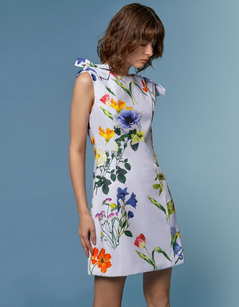 Shoulder Tie Floral Print Dress – Saturdayclub Malaysia